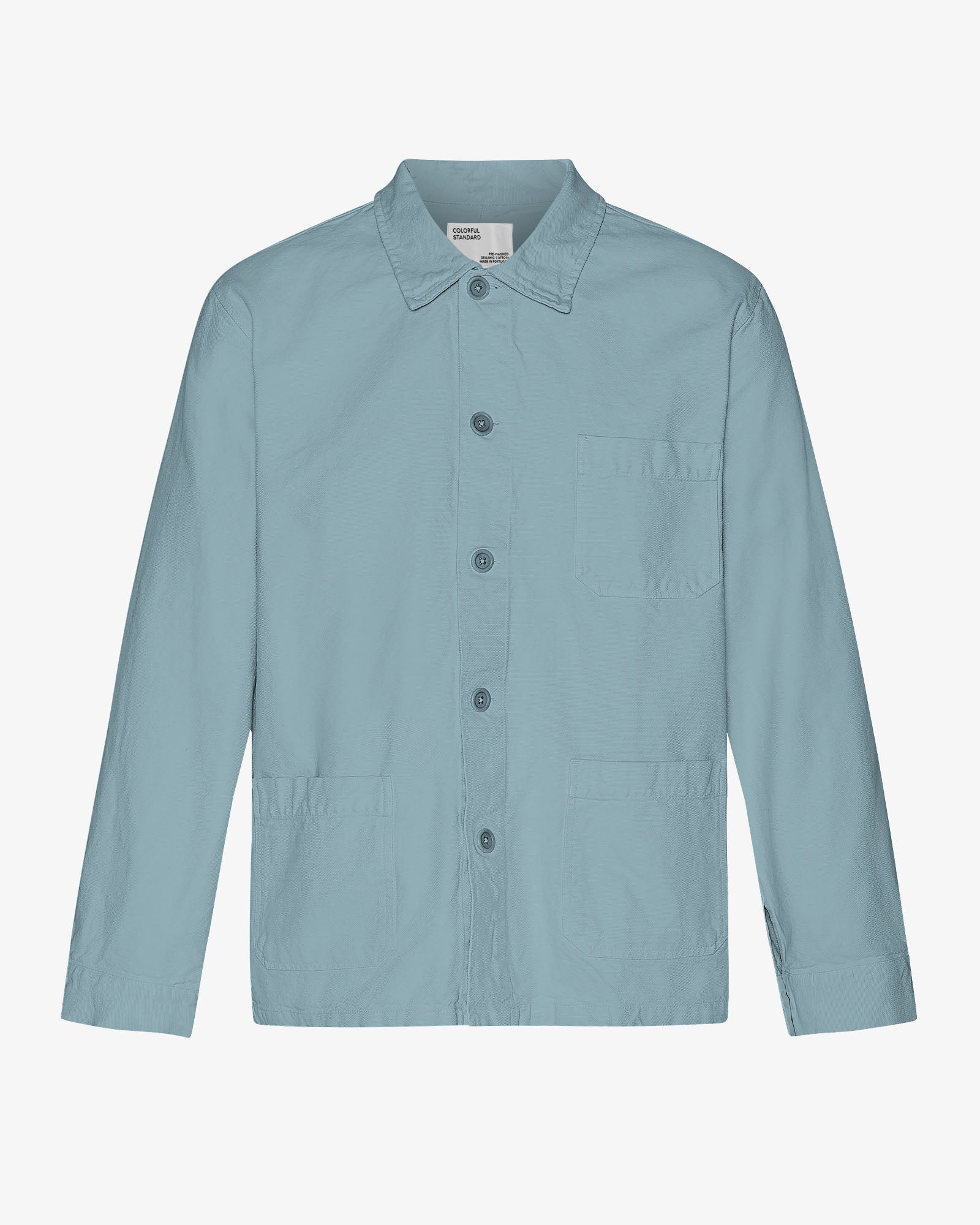 Organic Workwear Jacket - Stone Blue