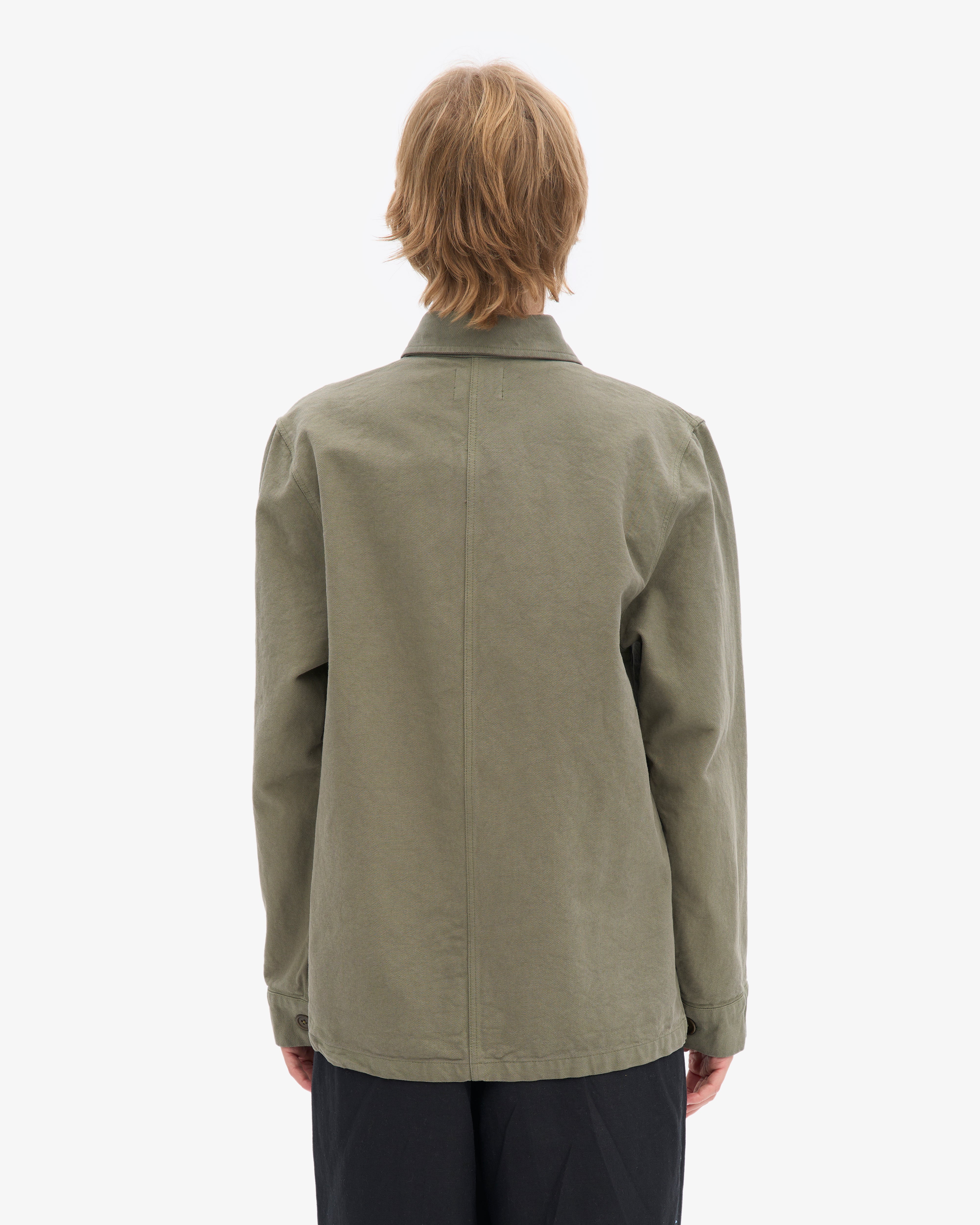 Organic Workwear Jacket - Dusty Olive