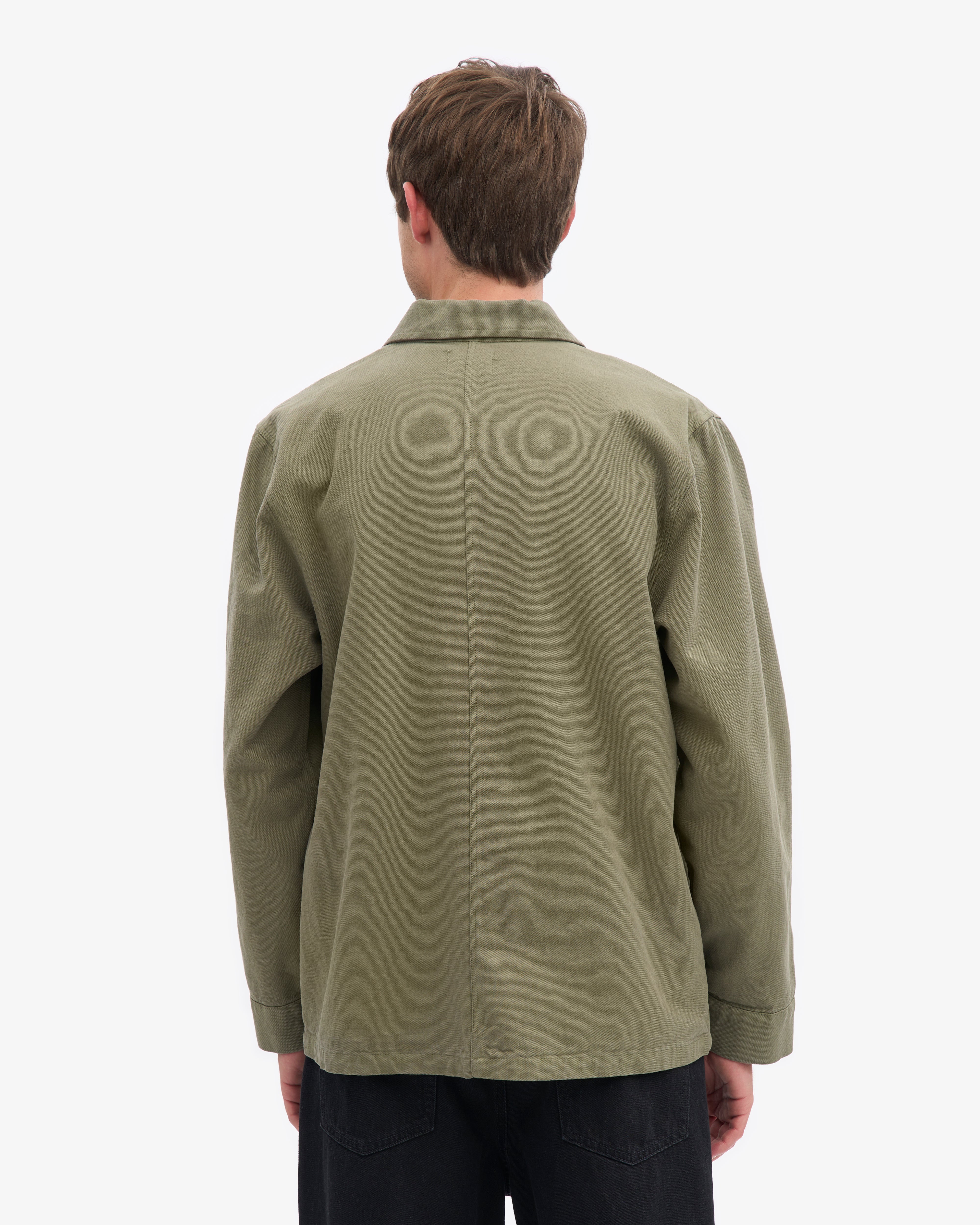 Organic Workwear Jacket - Dusty Olive