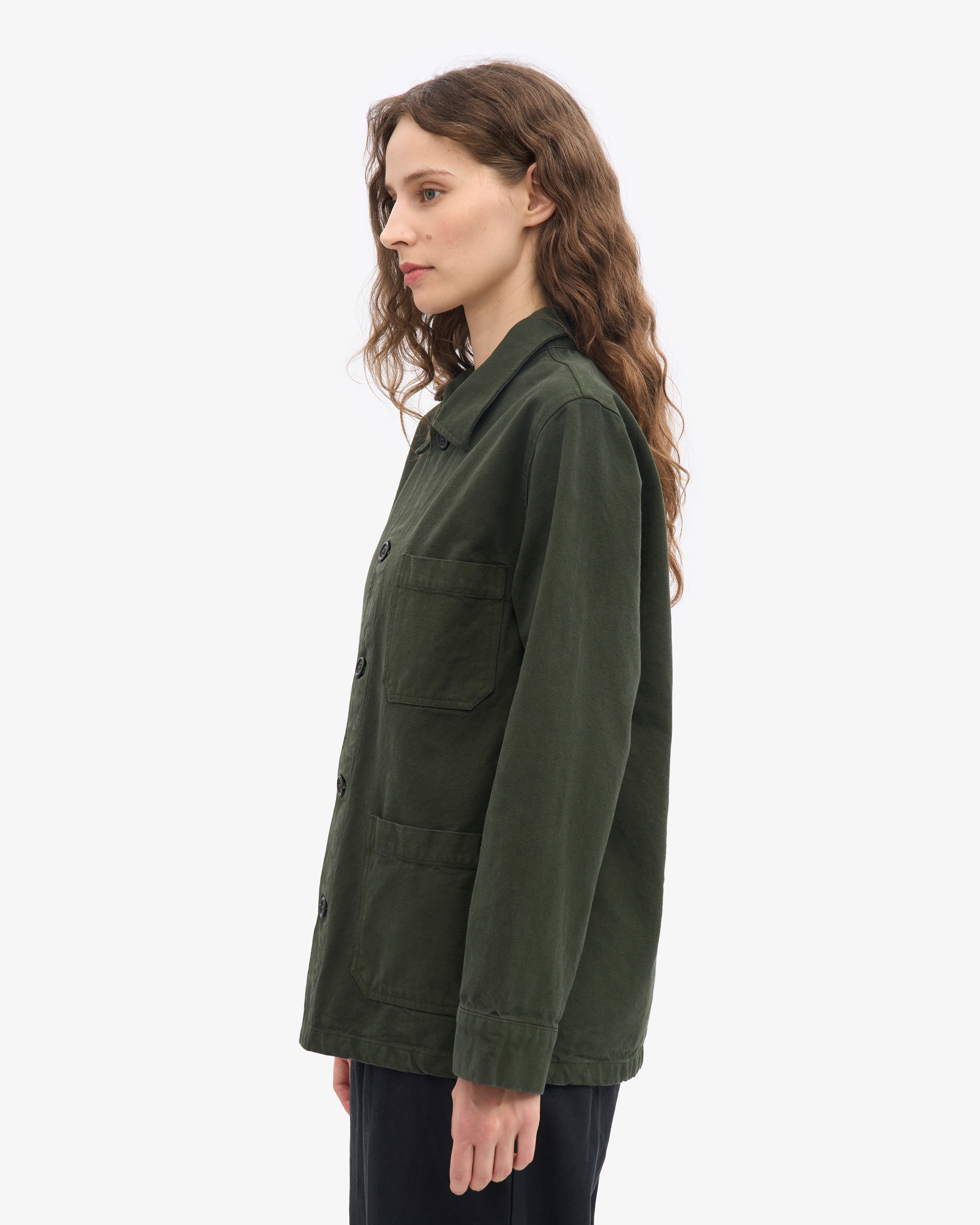 Organic Workwear Jacket - Hunter Green