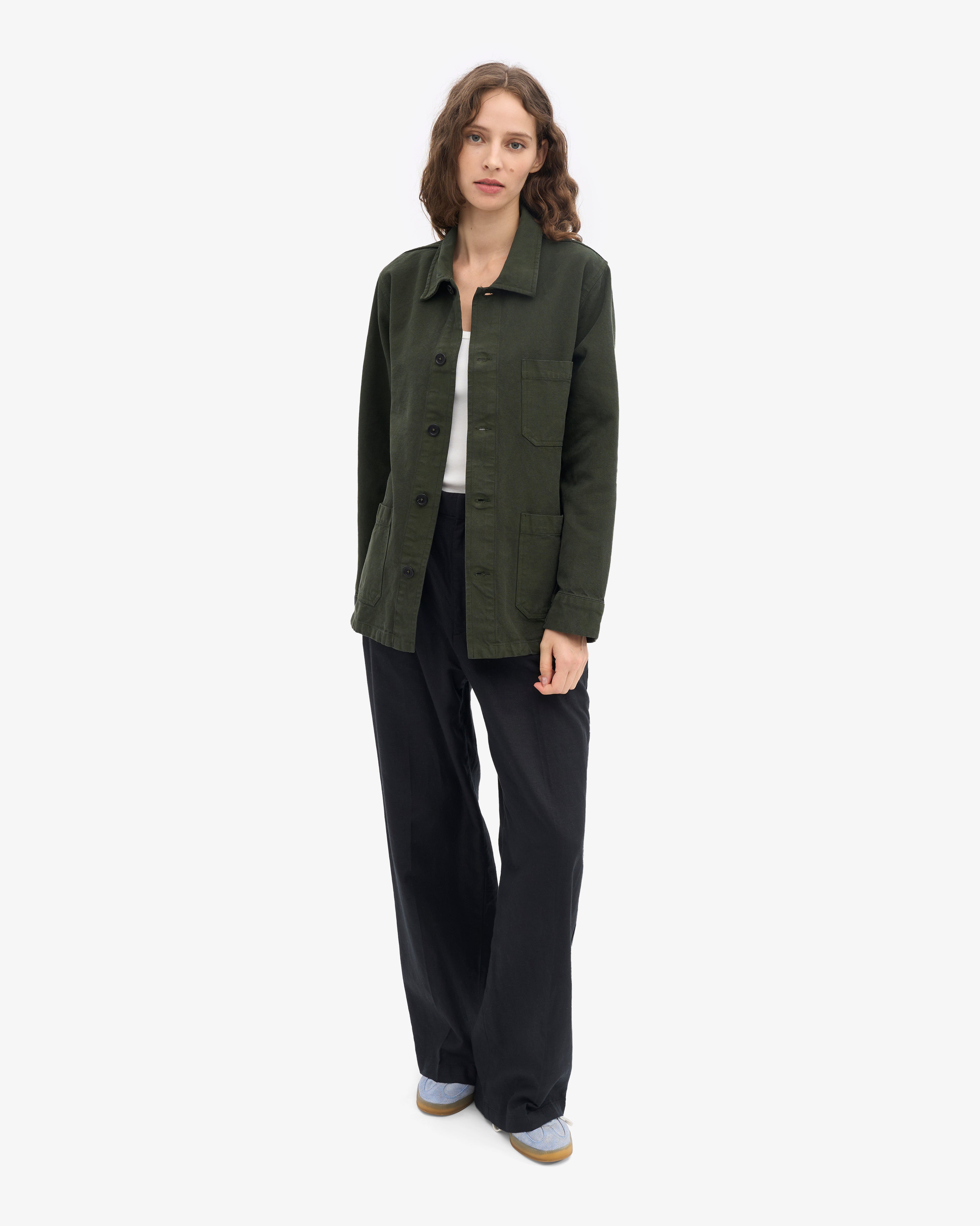 Organic Workwear Jacket - Hunter Green