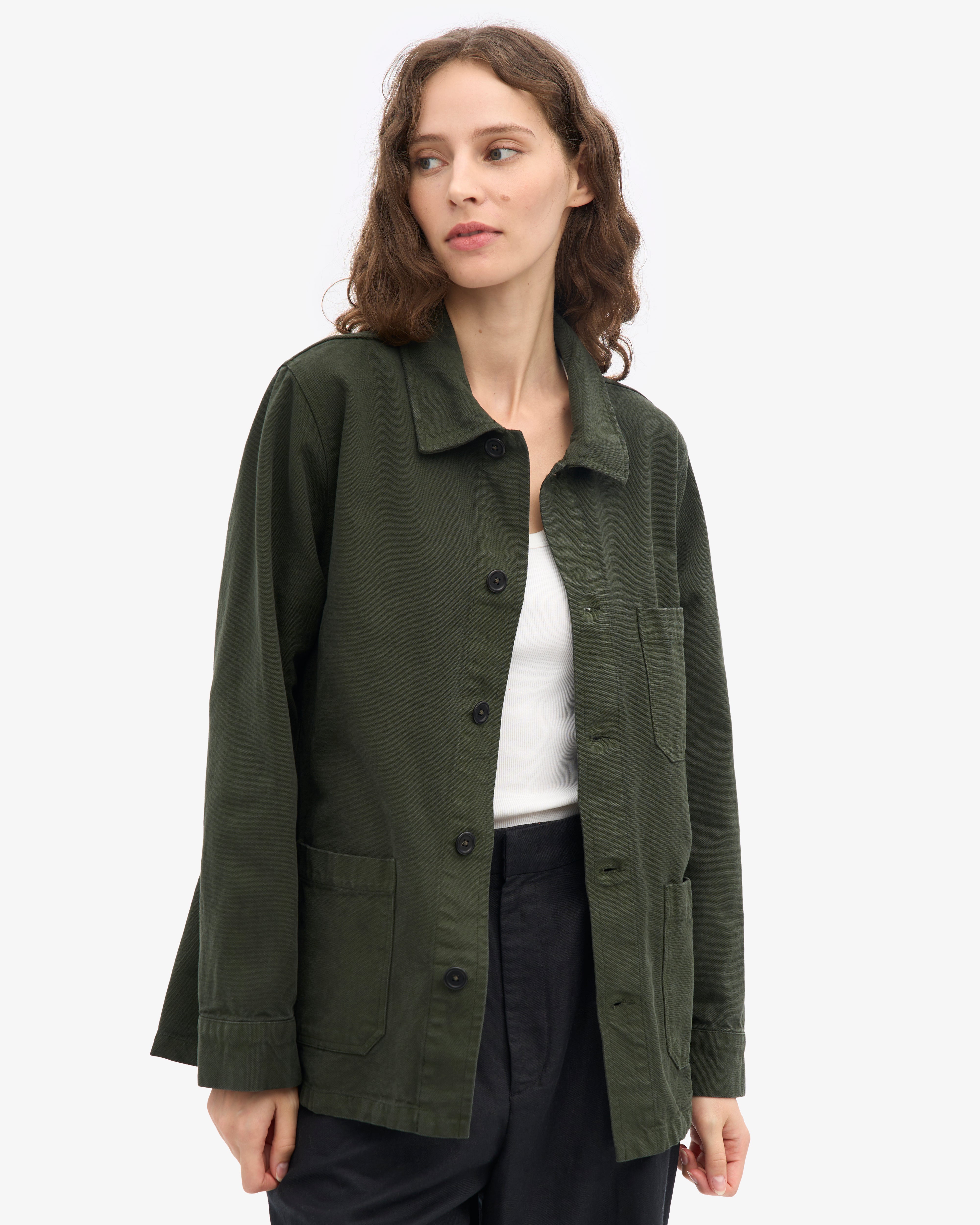 Organic Workwear Jacket - Hunter Green
