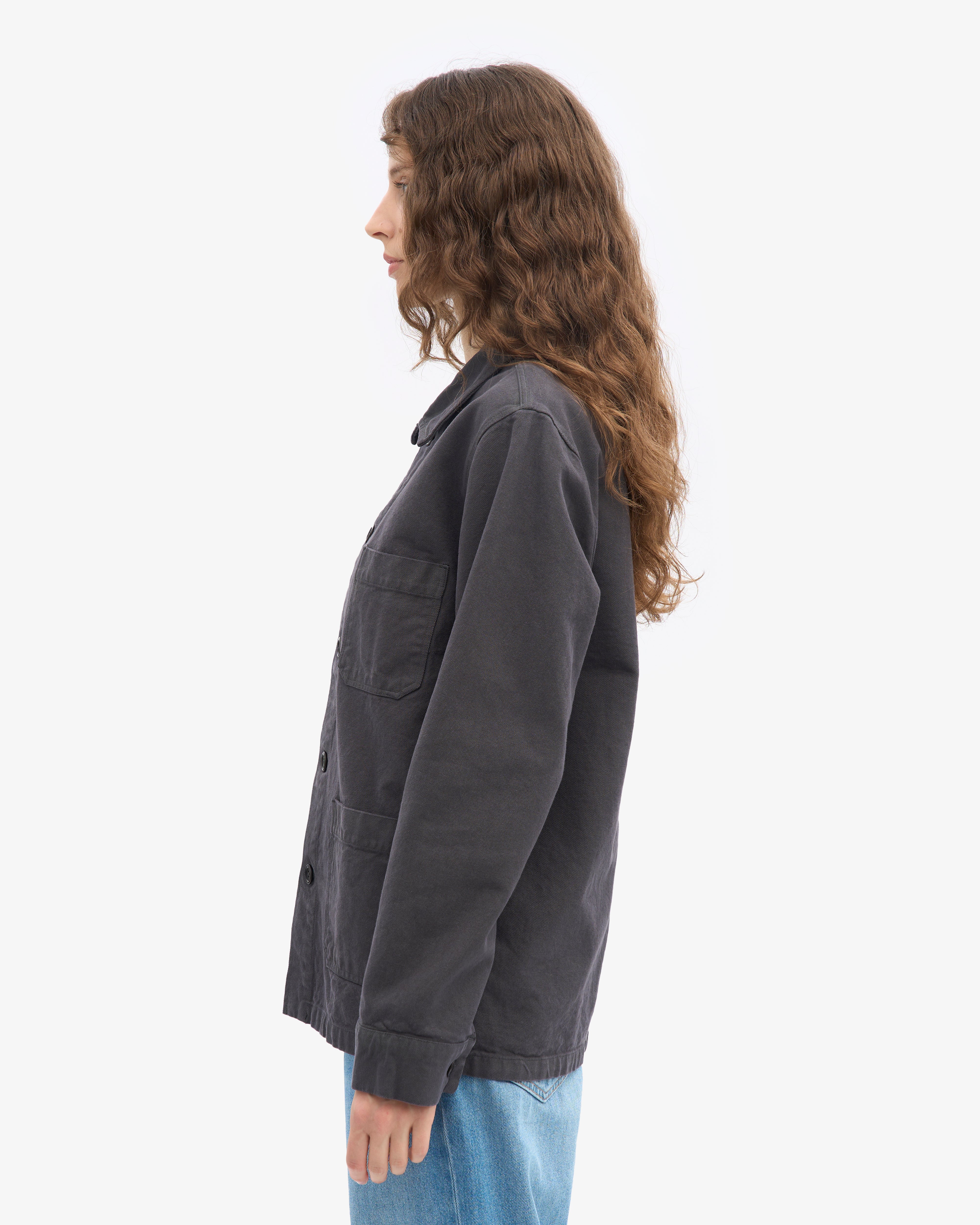 Organic Workwear Jacket - Lava Grey