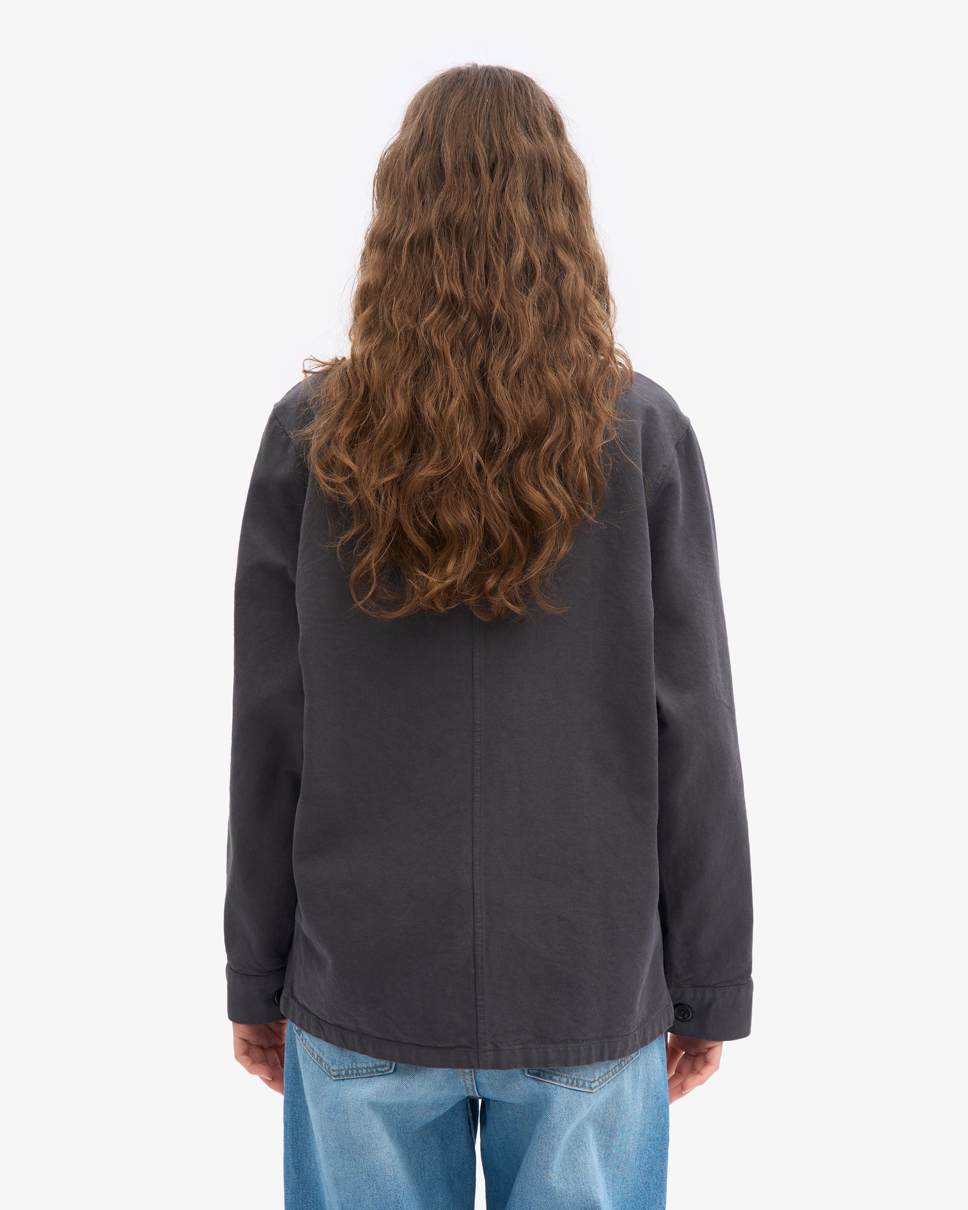 Organic Workwear Jacket - Lava Grey