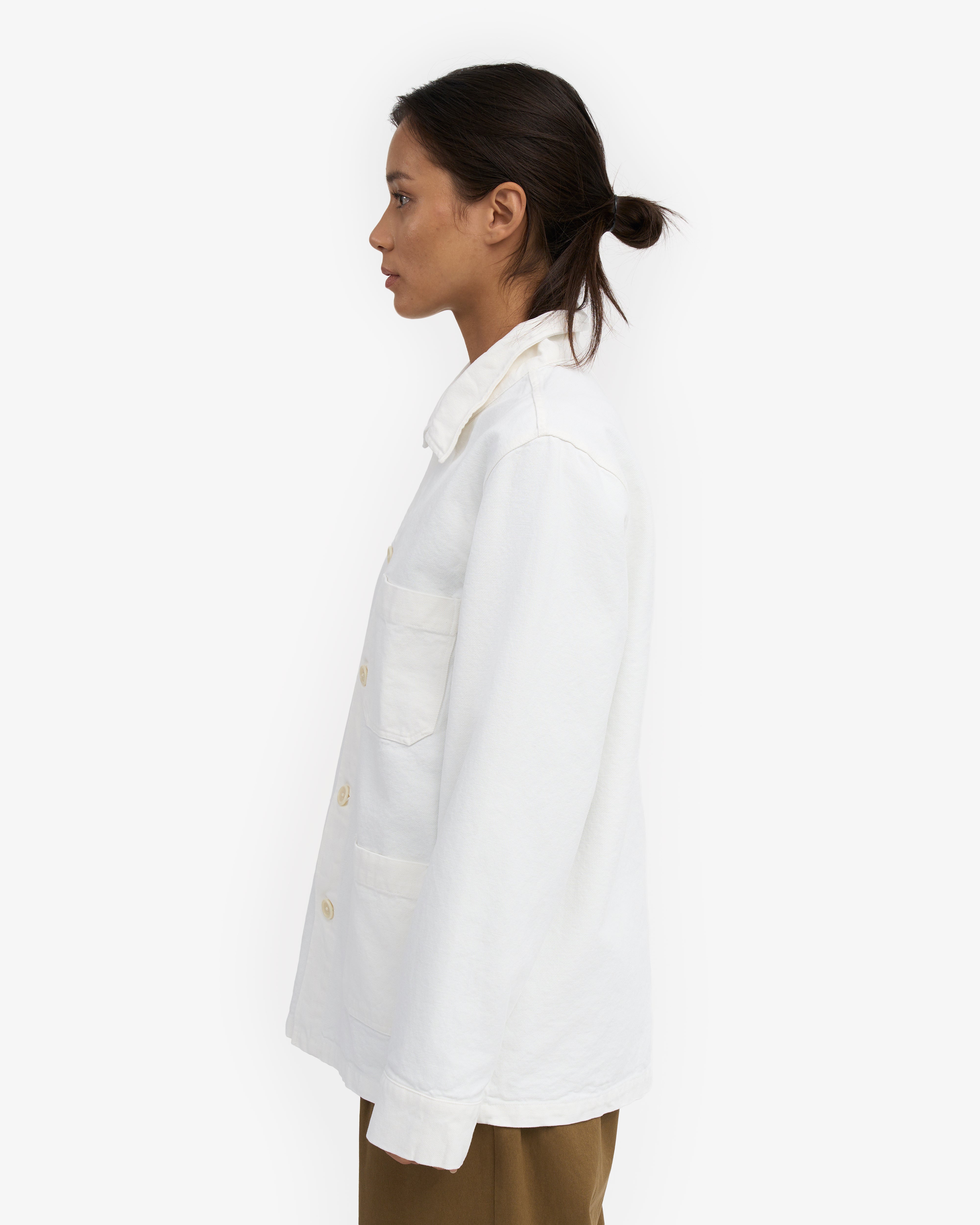 Organic Workwear Jacket - Optical White
