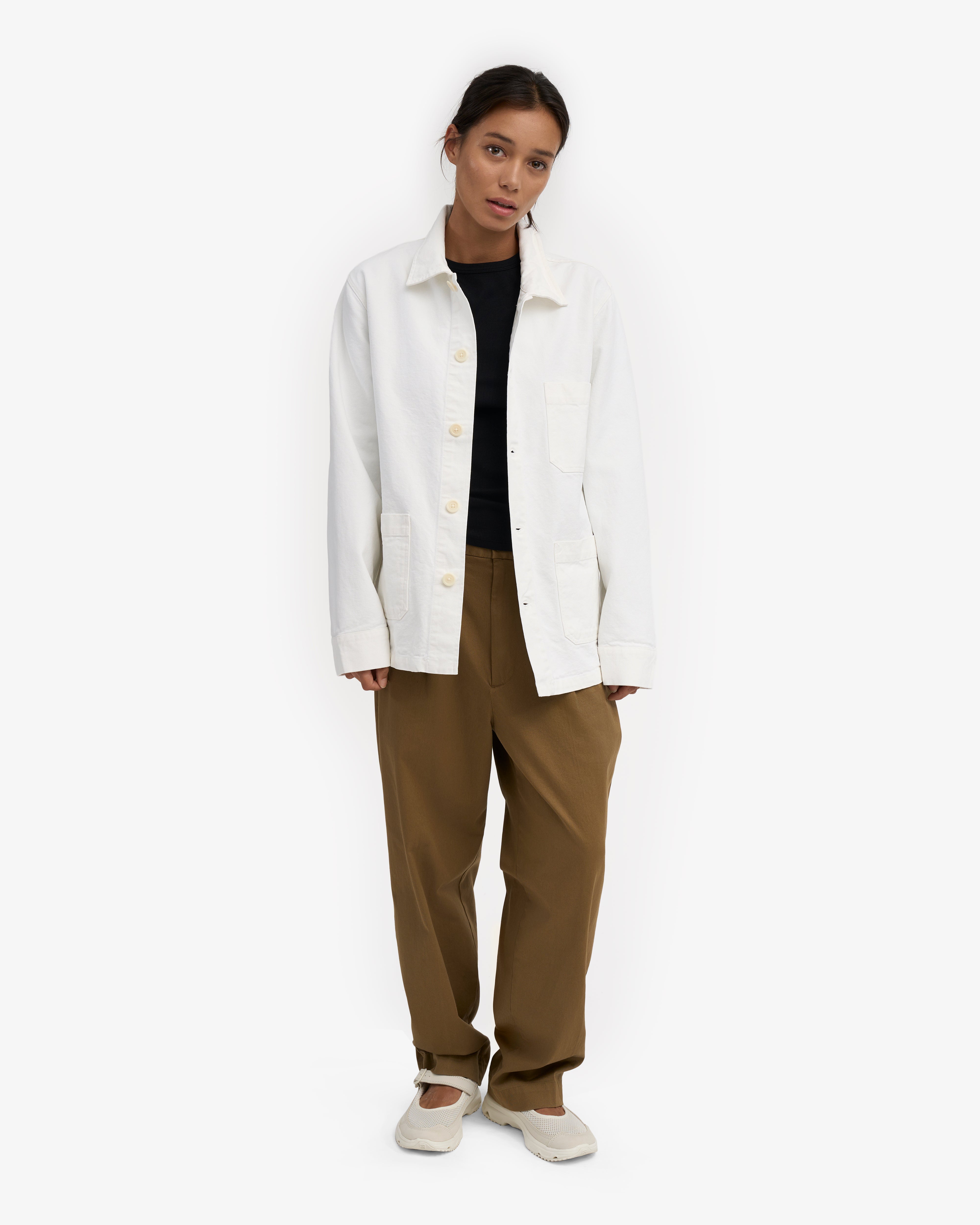 Organic Workwear Jacket - Optical White