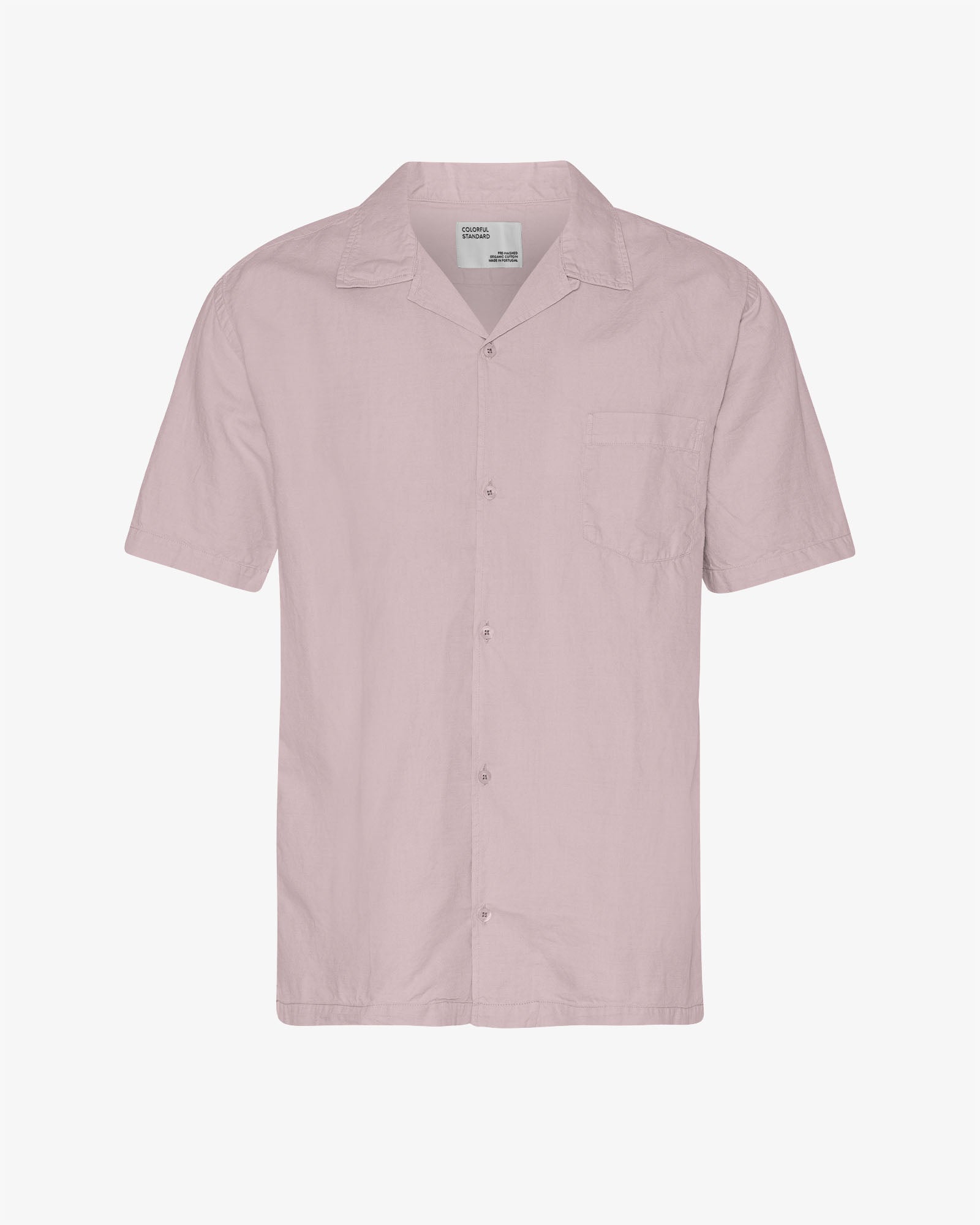 Linen Short Sleeved Shirt - Faded Pink