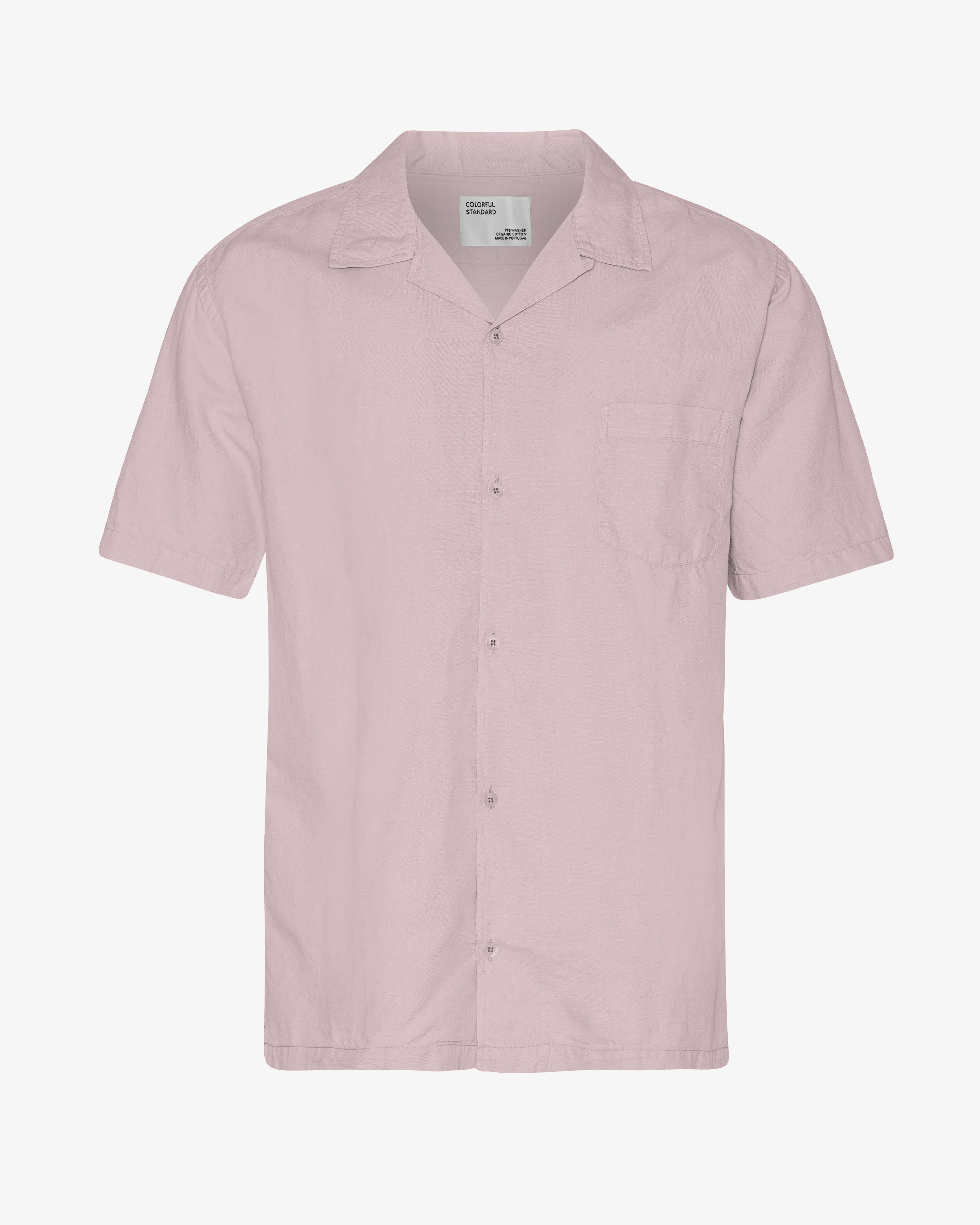 Linen Short Sleeved Shirt - Faded Pink