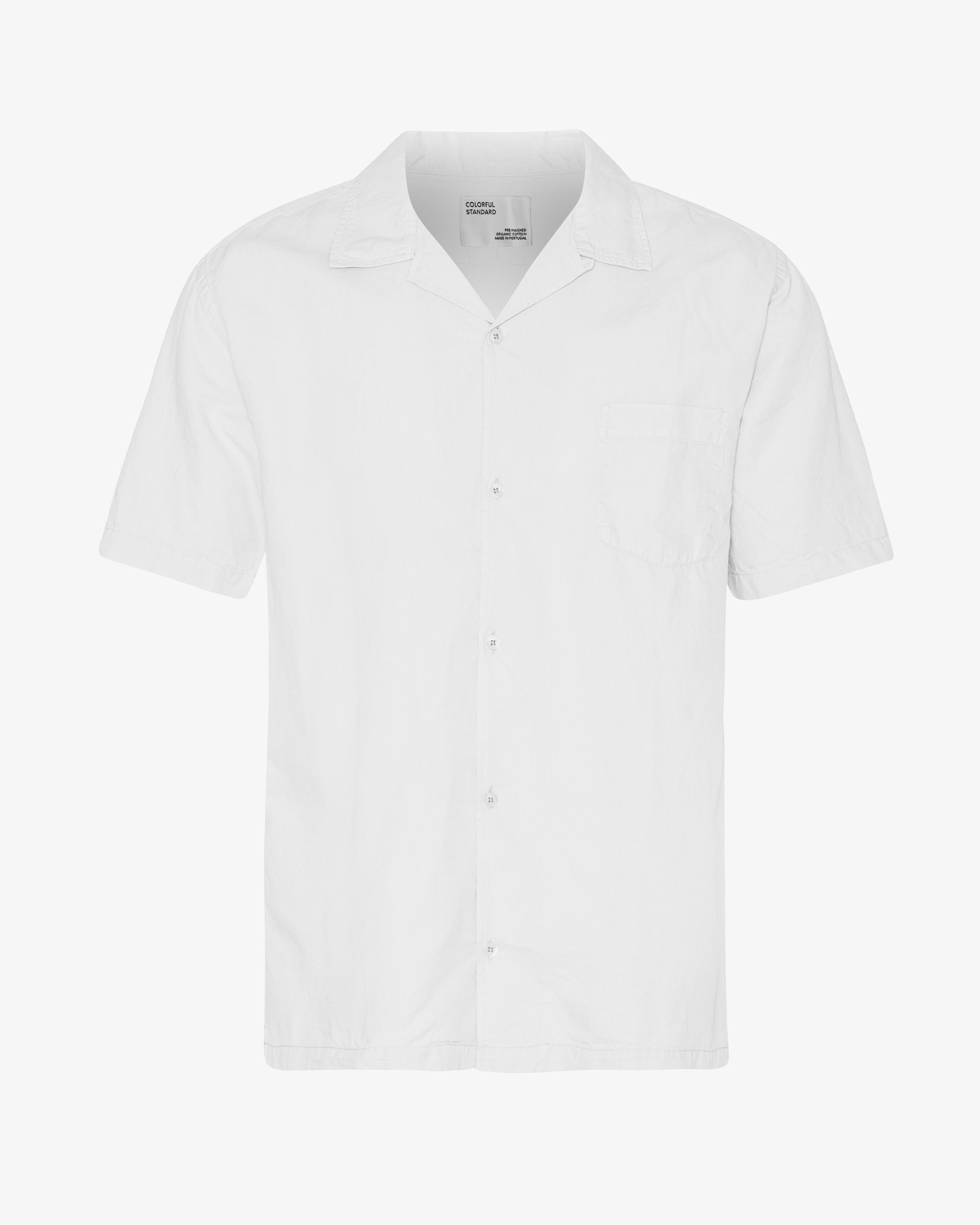 Linen Short Sleeved Shirt - Optical White