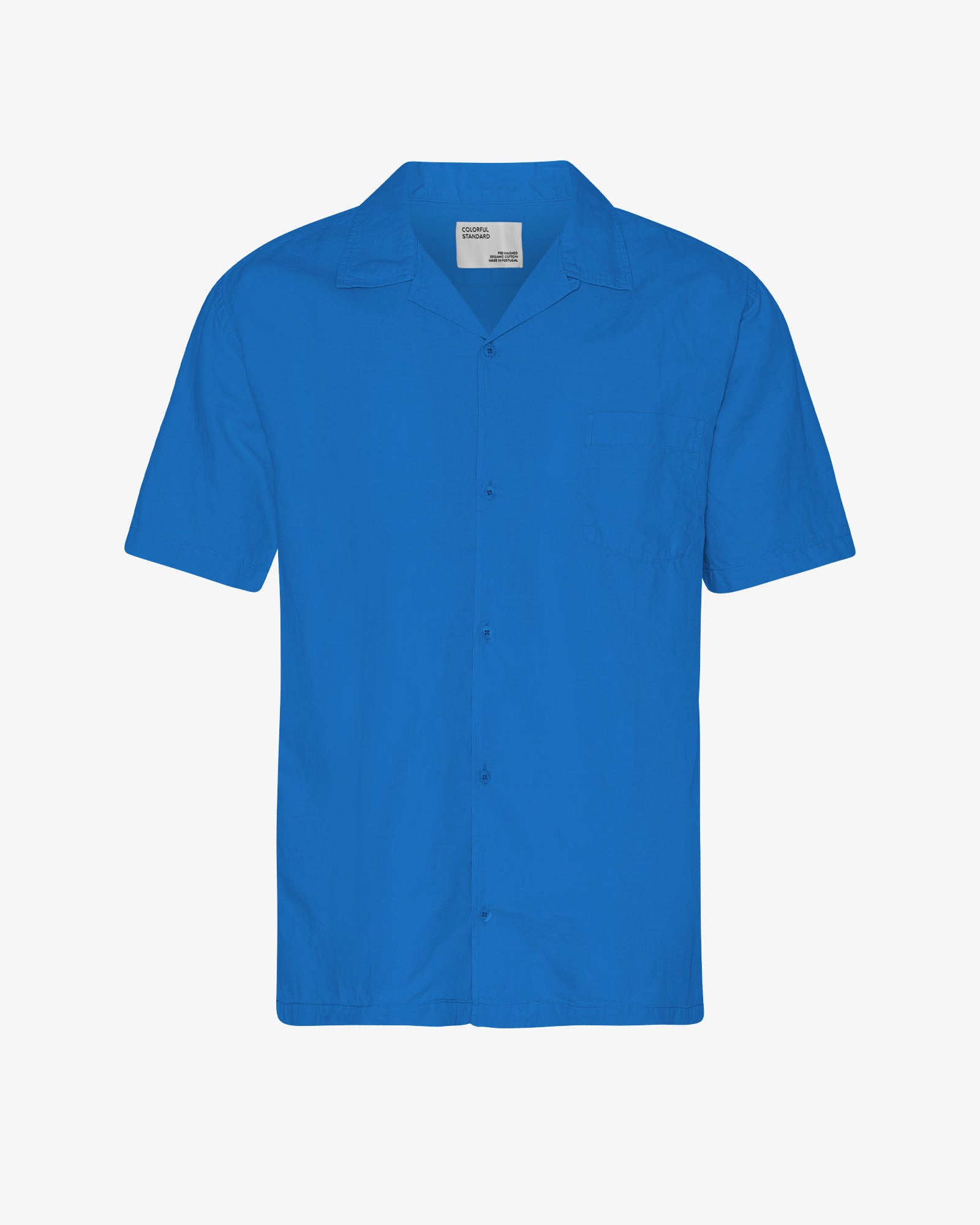 Linen Short Sleeved Shirt - Pacific Blue