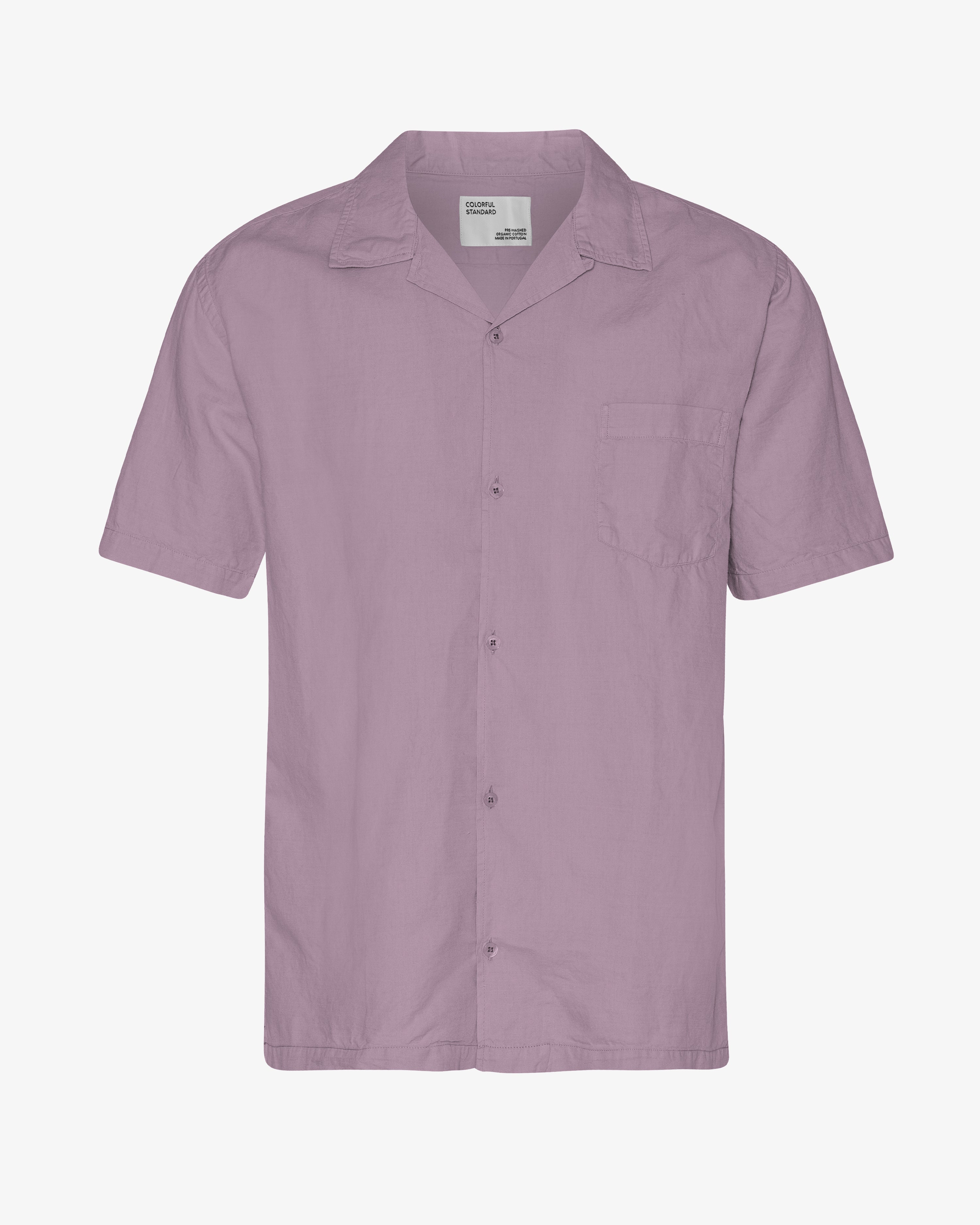 Linen Short Sleeved Shirt - Pearly Purple