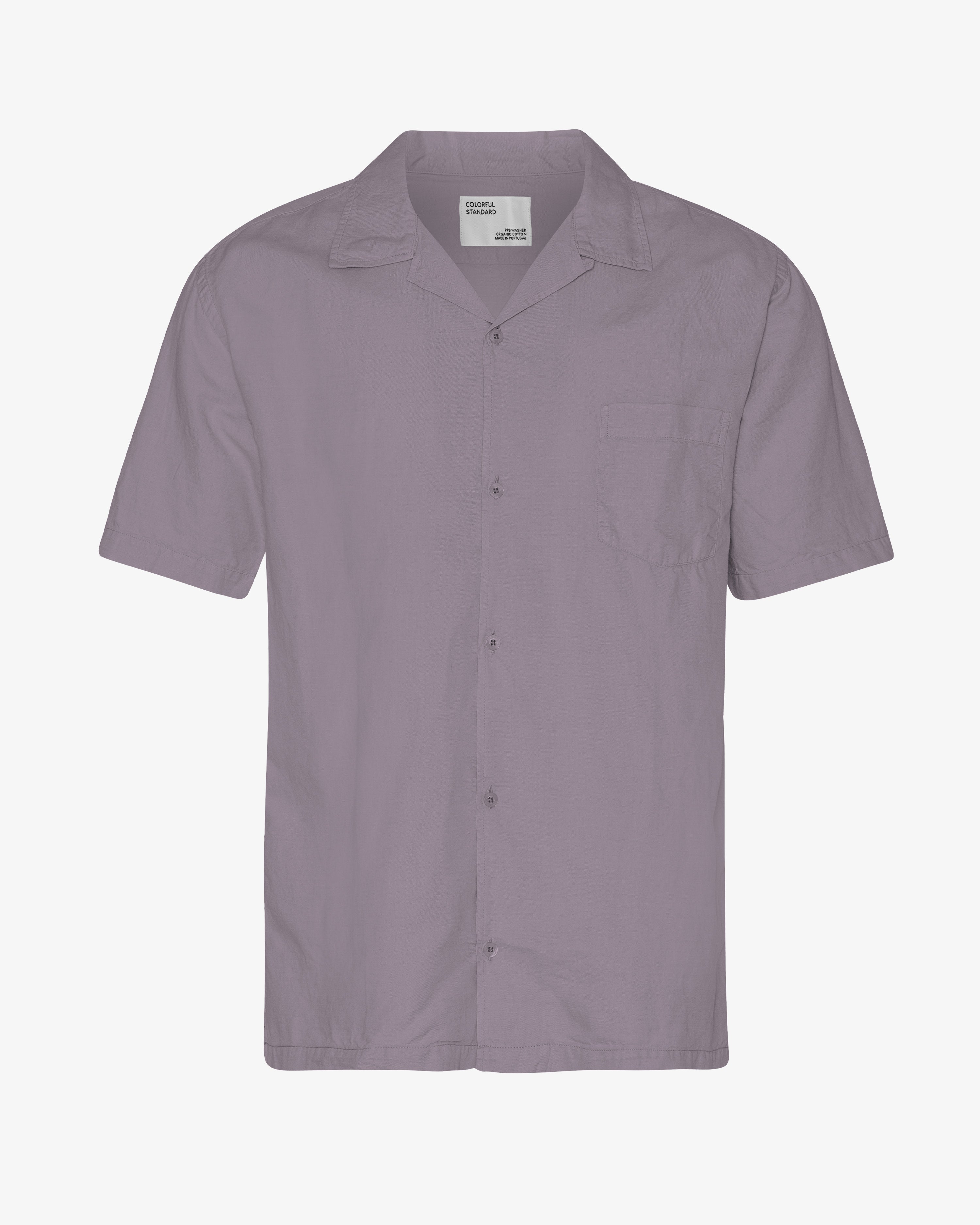 Linen Short Sleeved Shirt - Purple Haze