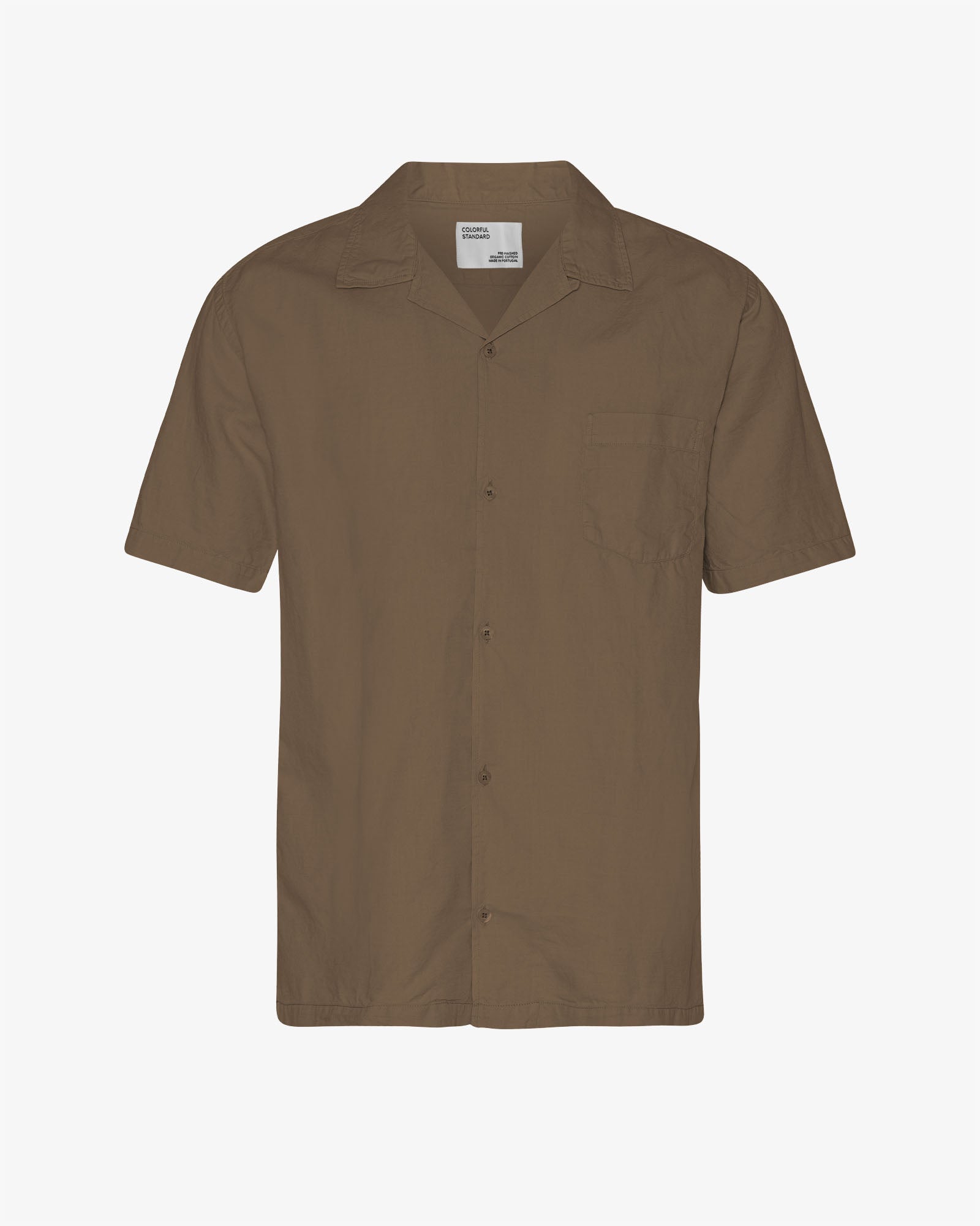 Linen Short Sleeved Shirt - Sahara Camel