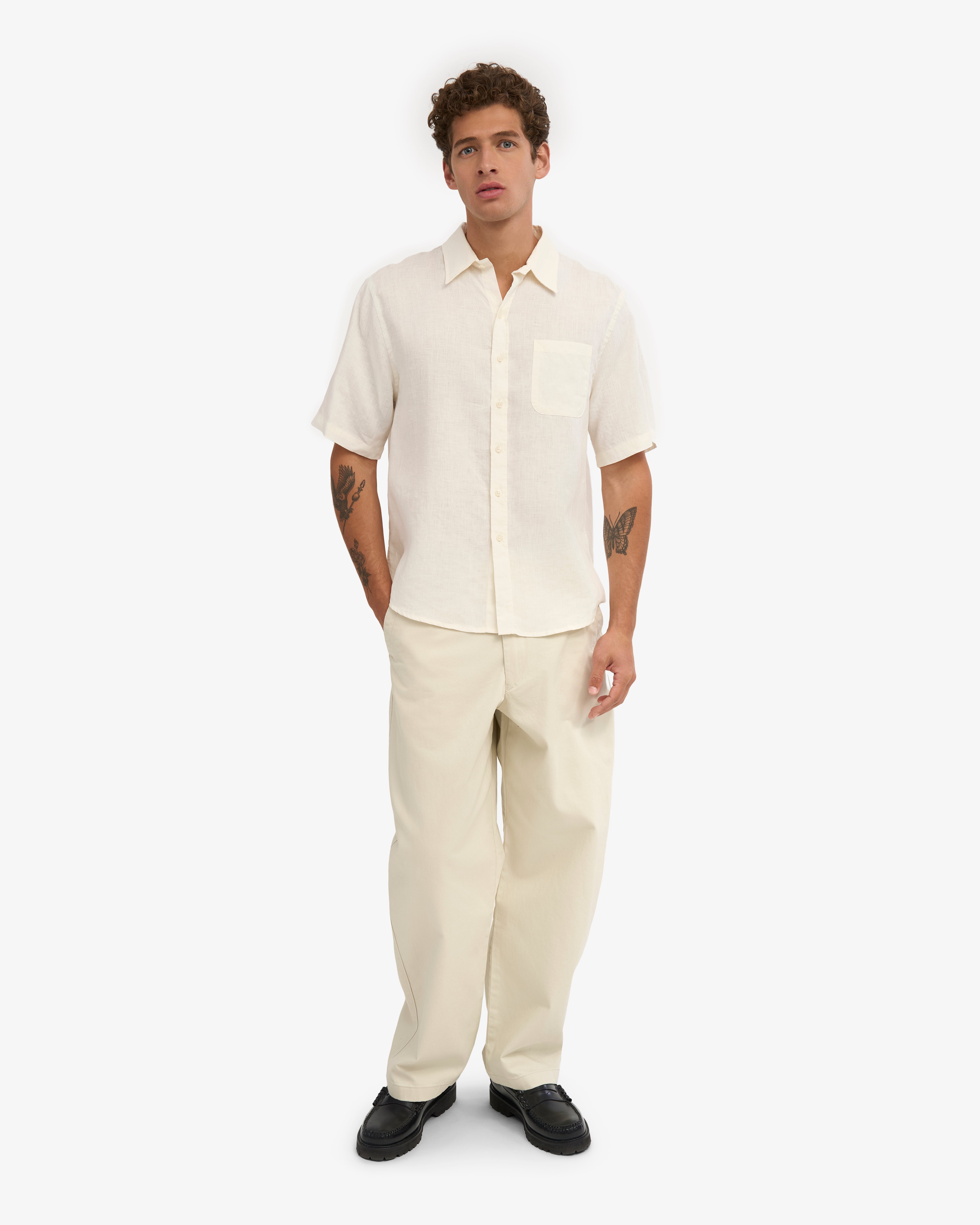 Linen SS Shirt - Ivory White – Colorful Standard Linen SS Shirt - Ivory White – Colorful Standard