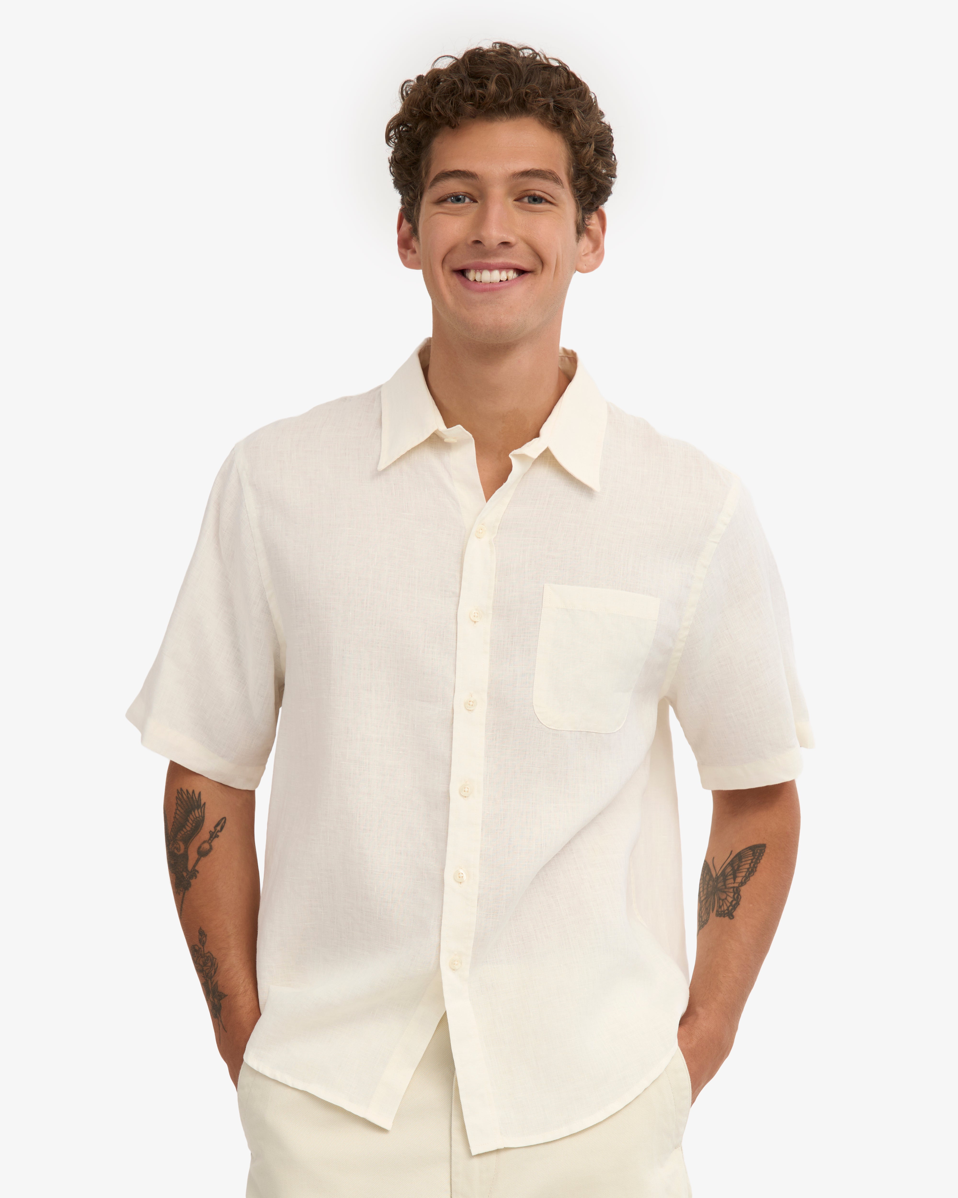 Linen SS Shirt - Ivory White – Colorful Standard Linen SS Shirt - Ivory White – Colorful Standard