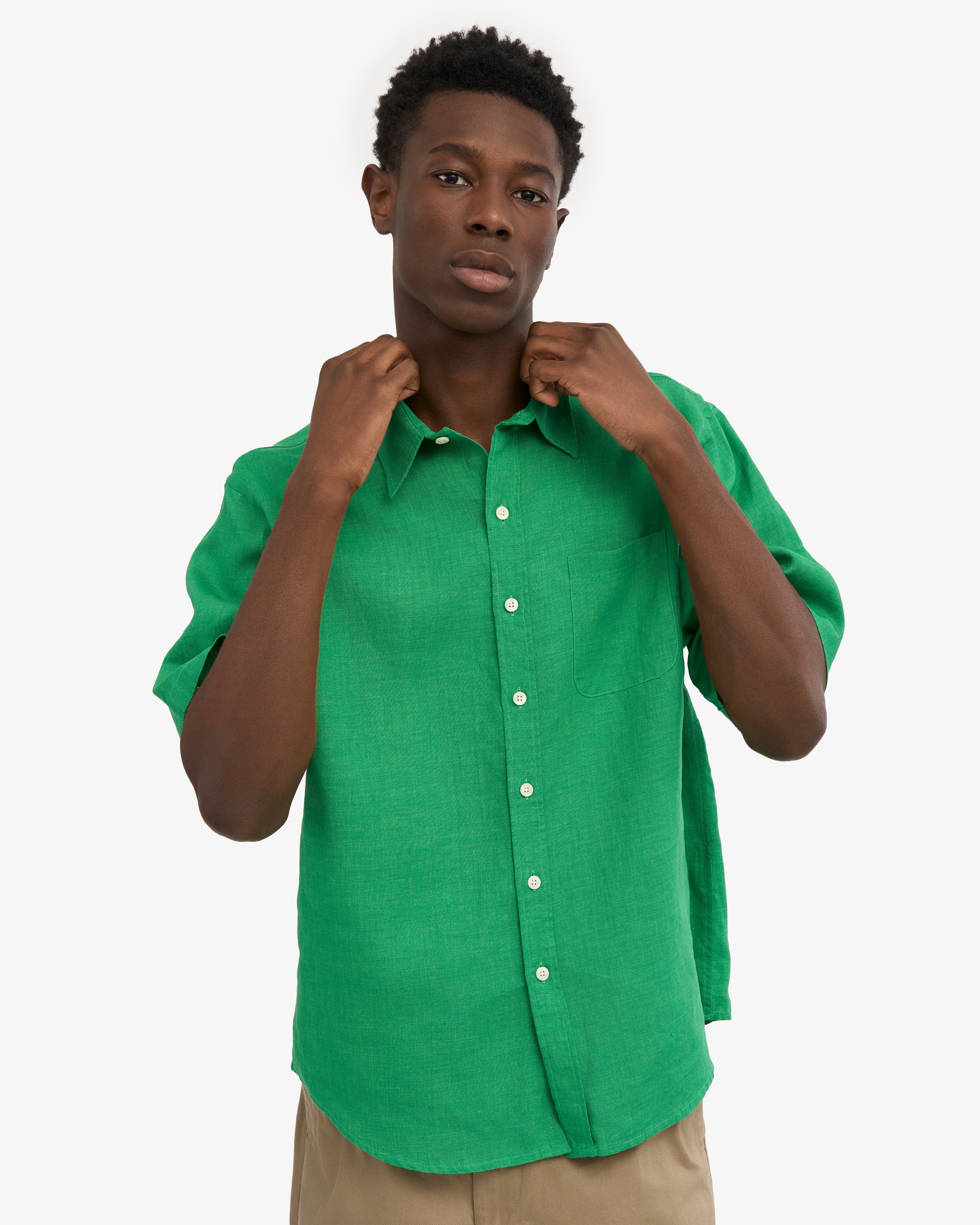 Linen SS Shirt - Kelly Green – Colorful Standard Linen SS Shirt - Kelly Green – Colorful Standard