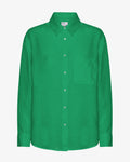 Linen Oversized Shirt - Kelly Green