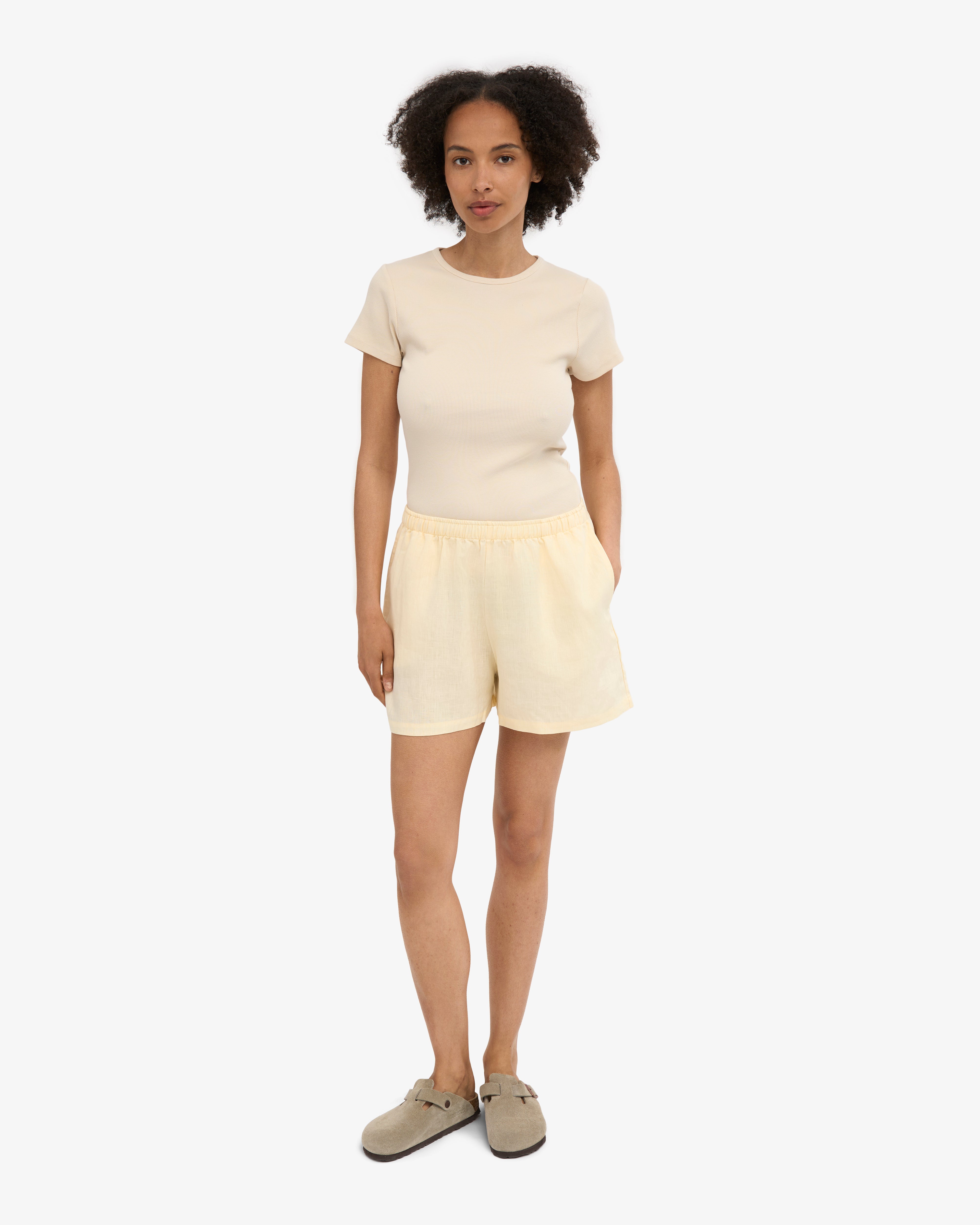 Linen Shorts - Bubblegum Pink