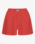 Linen Shorts - Red Tangerine