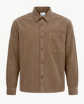 Organic Corduroy Boxy Overshirt - Faded Khaki