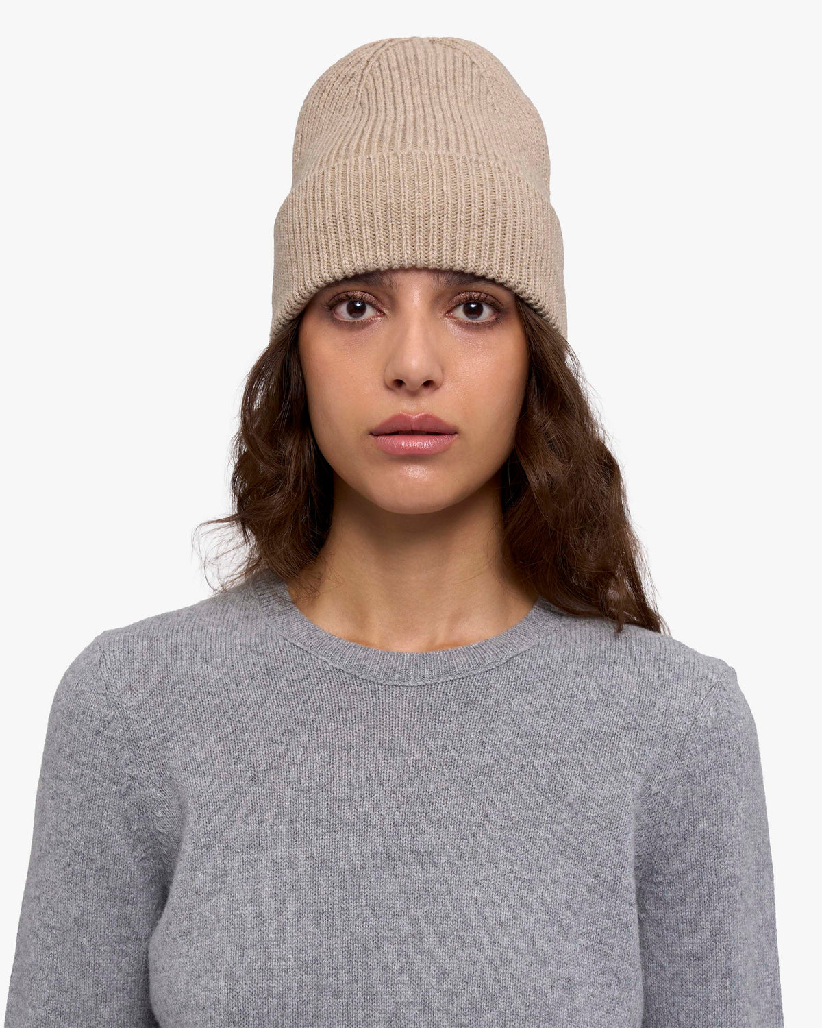 Cashmere Beanie - Bamboo Beige