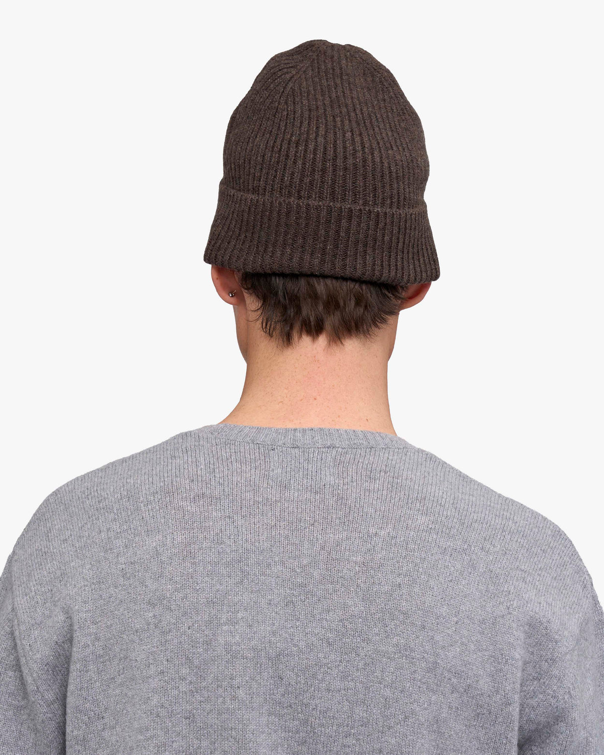 Cashmere Beanie - Coffee Brown