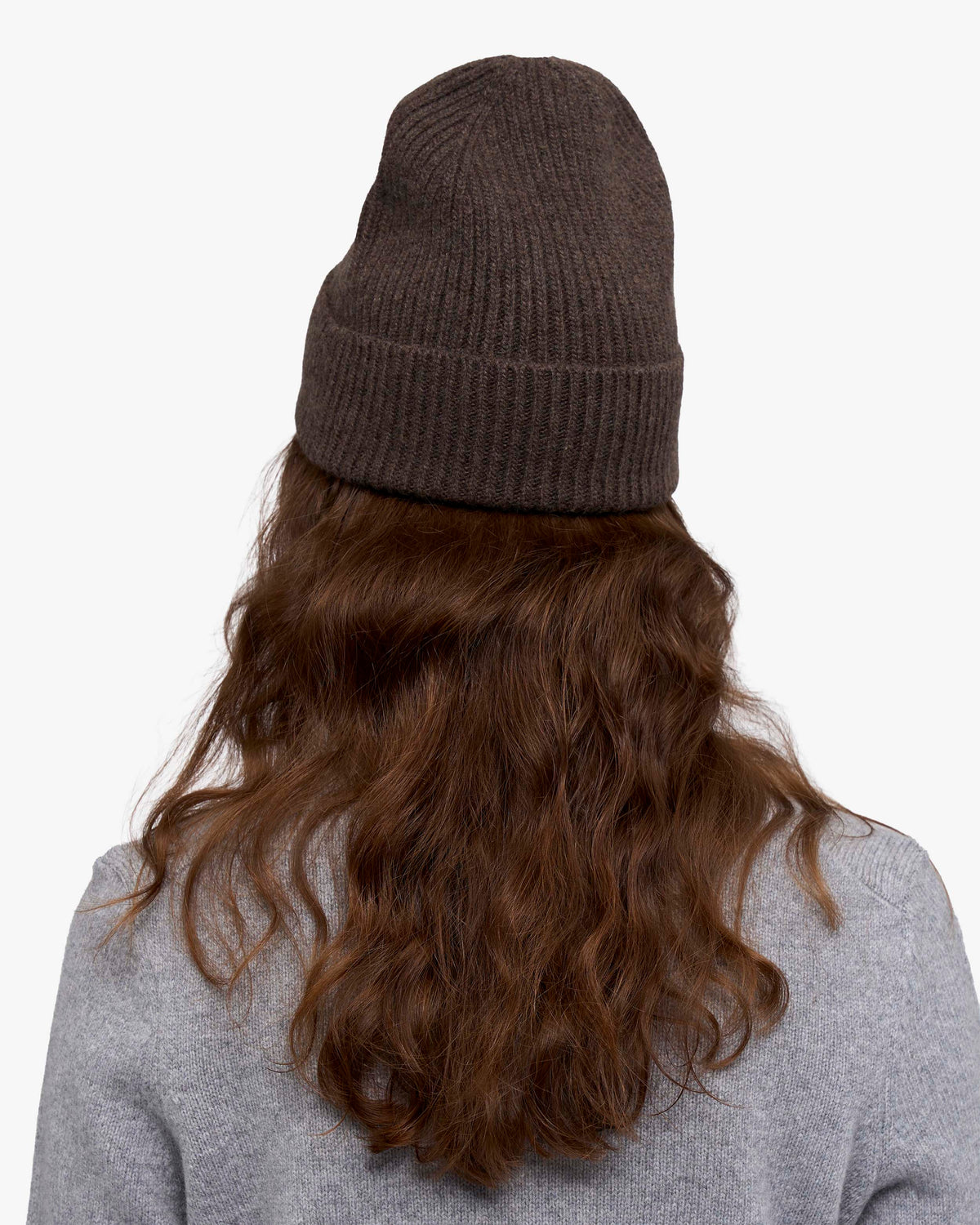 Cashmere Beanie - Coffee Brown