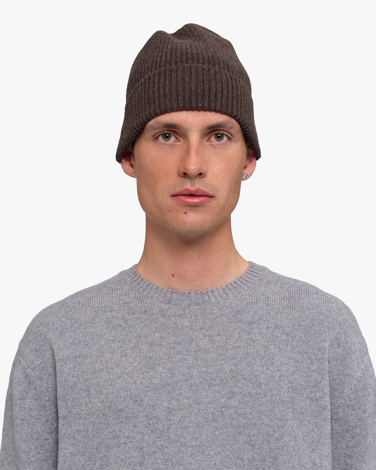 Cashmere Beanie - Coffee Brown