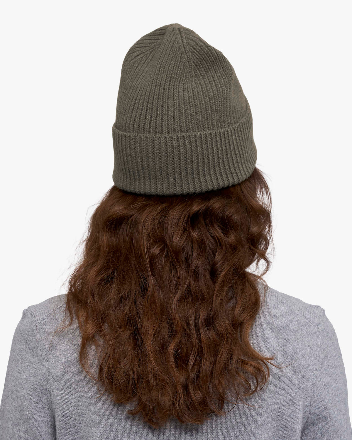 Cashmere Beanie - Dusty Olive