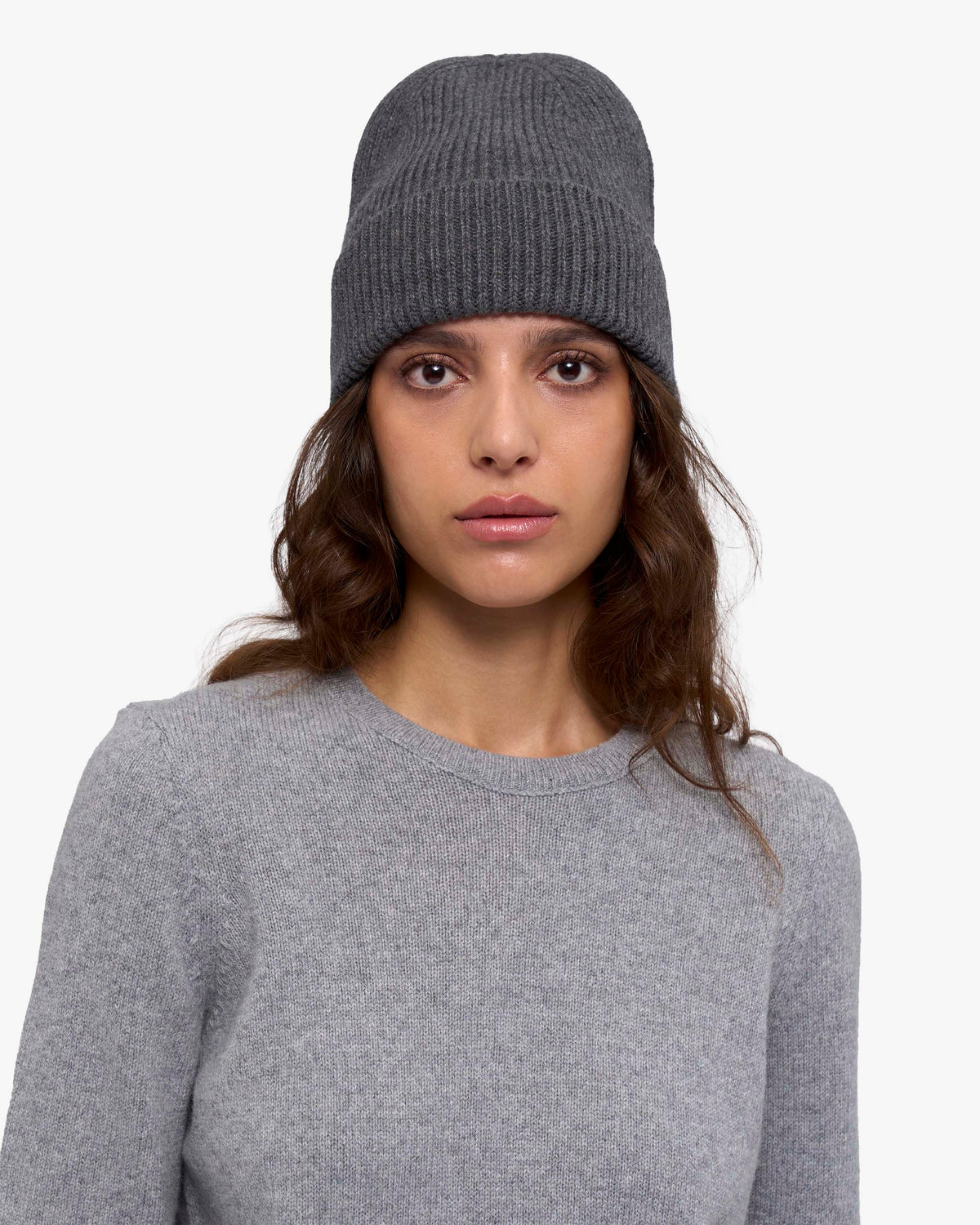 Cashmere Beanie - Lava Grey