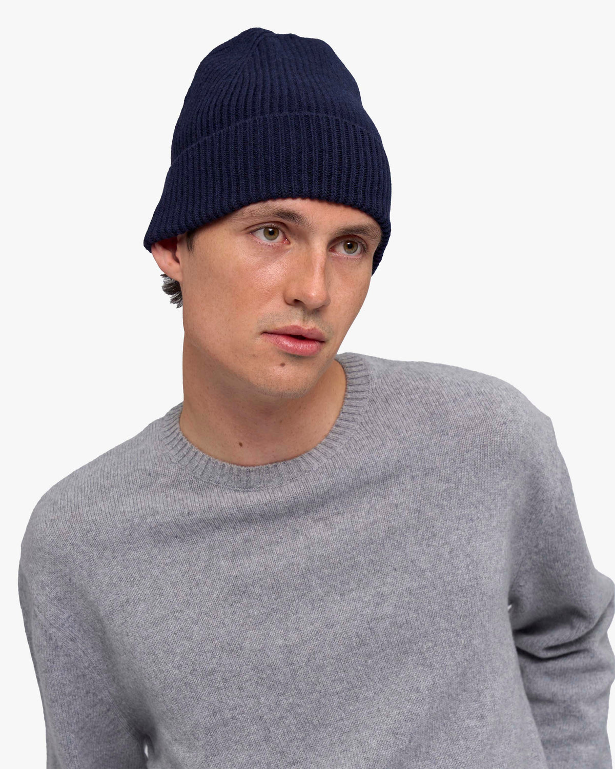 Cashmere Beanie - Navy Blue