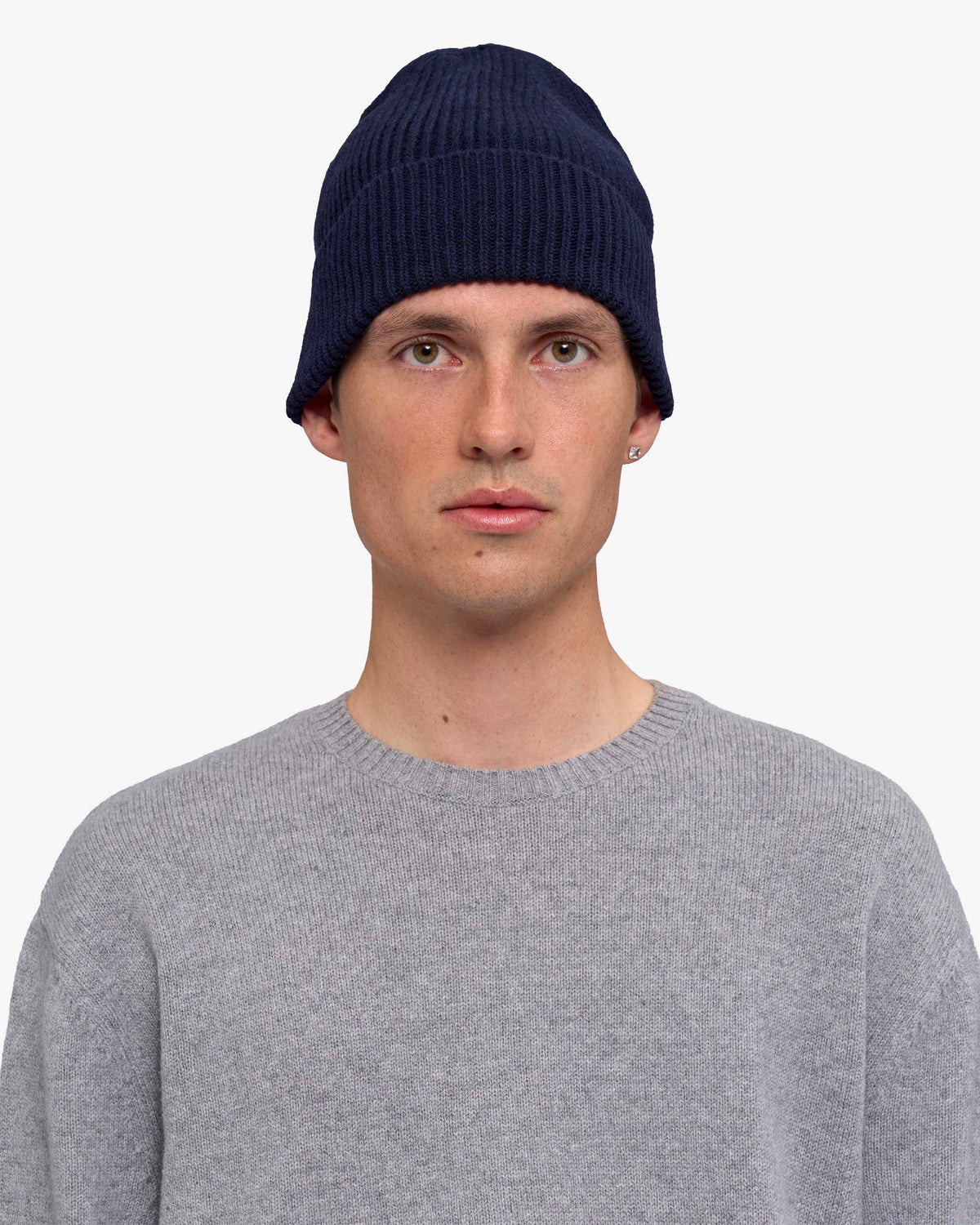Cashmere Beanie - Navy Blue