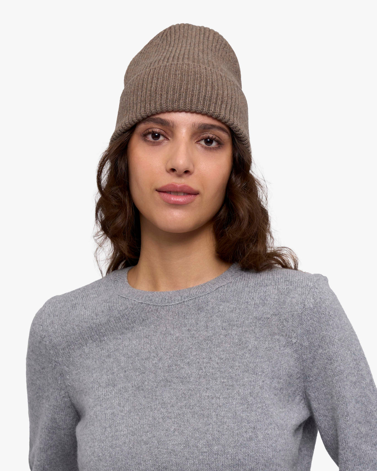 Cashmere Beanie - Warm Taupe