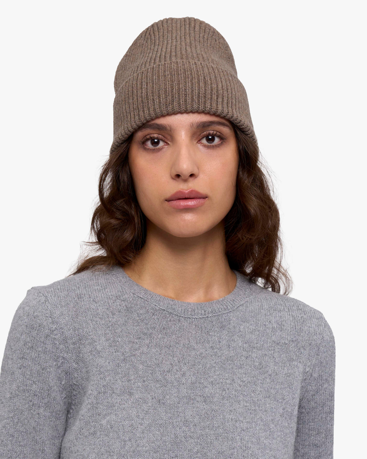 Cashmere Beanie - Warm Taupe