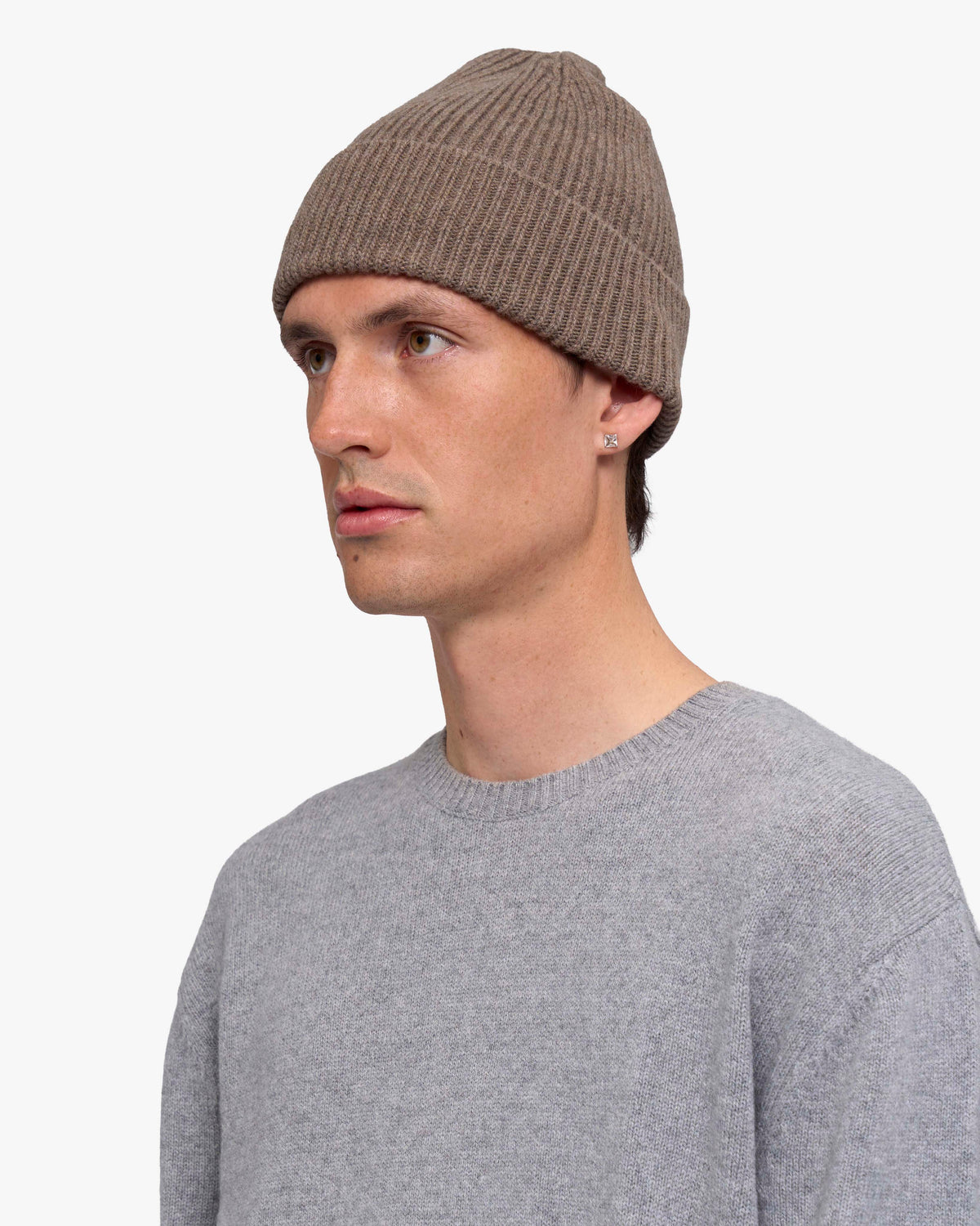 Cashmere Beanie - Warm Taupe