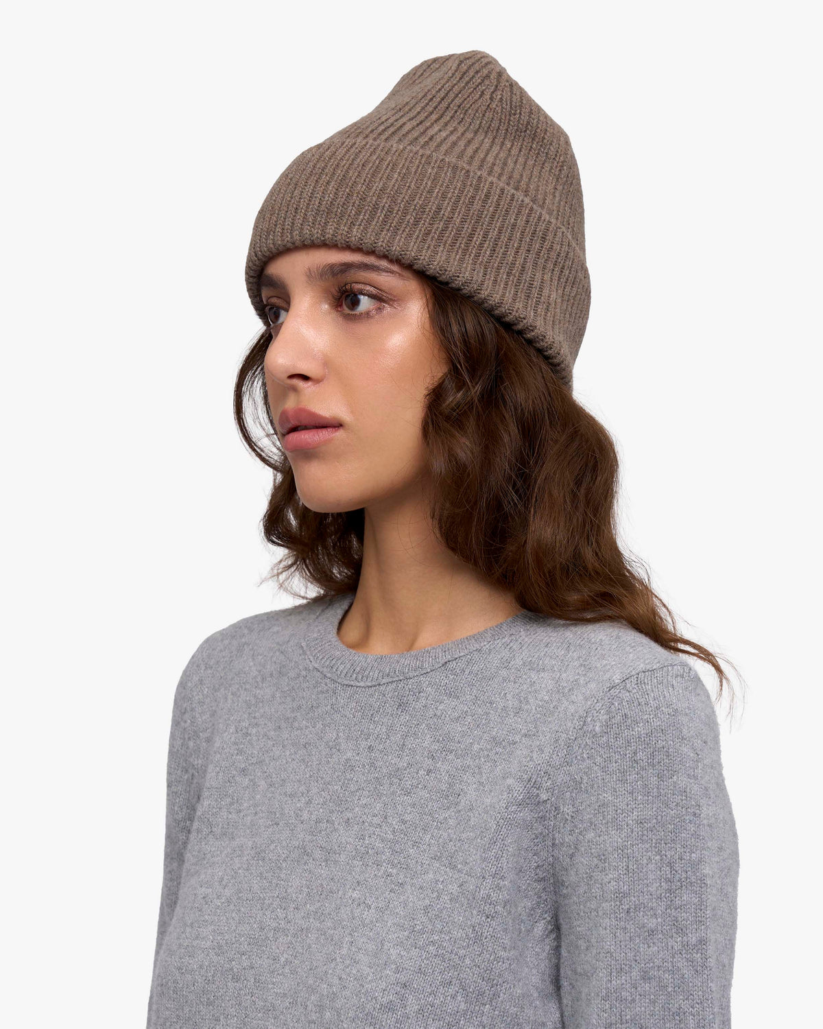 Cashmere Beanie - Warm Taupe