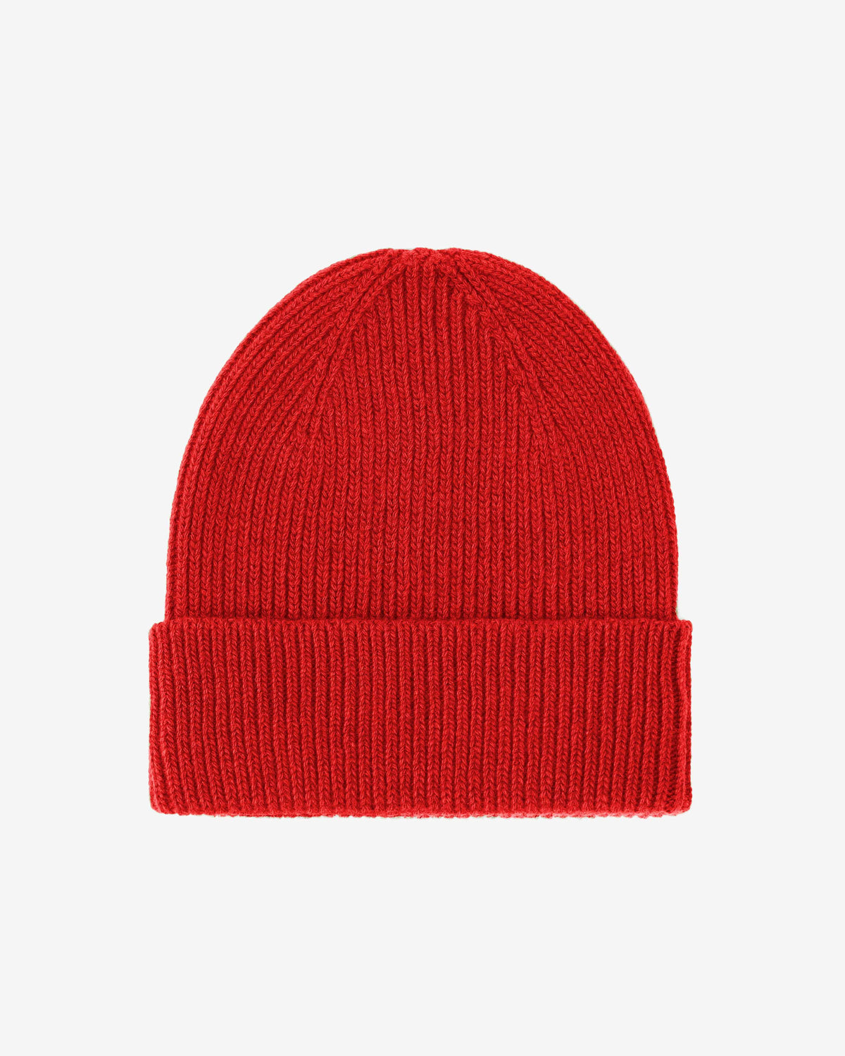 Cashmere Beanie - Red Tangerine