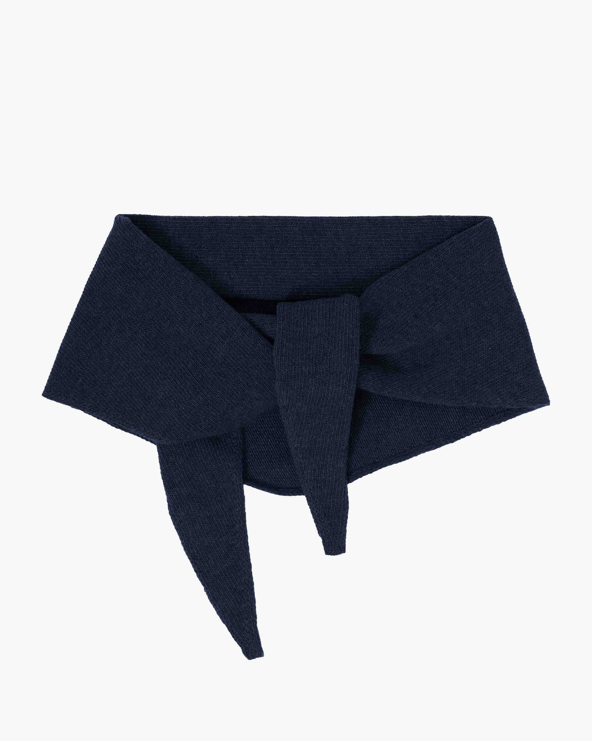 Cashmere Triangle Scarf - Navy Blue