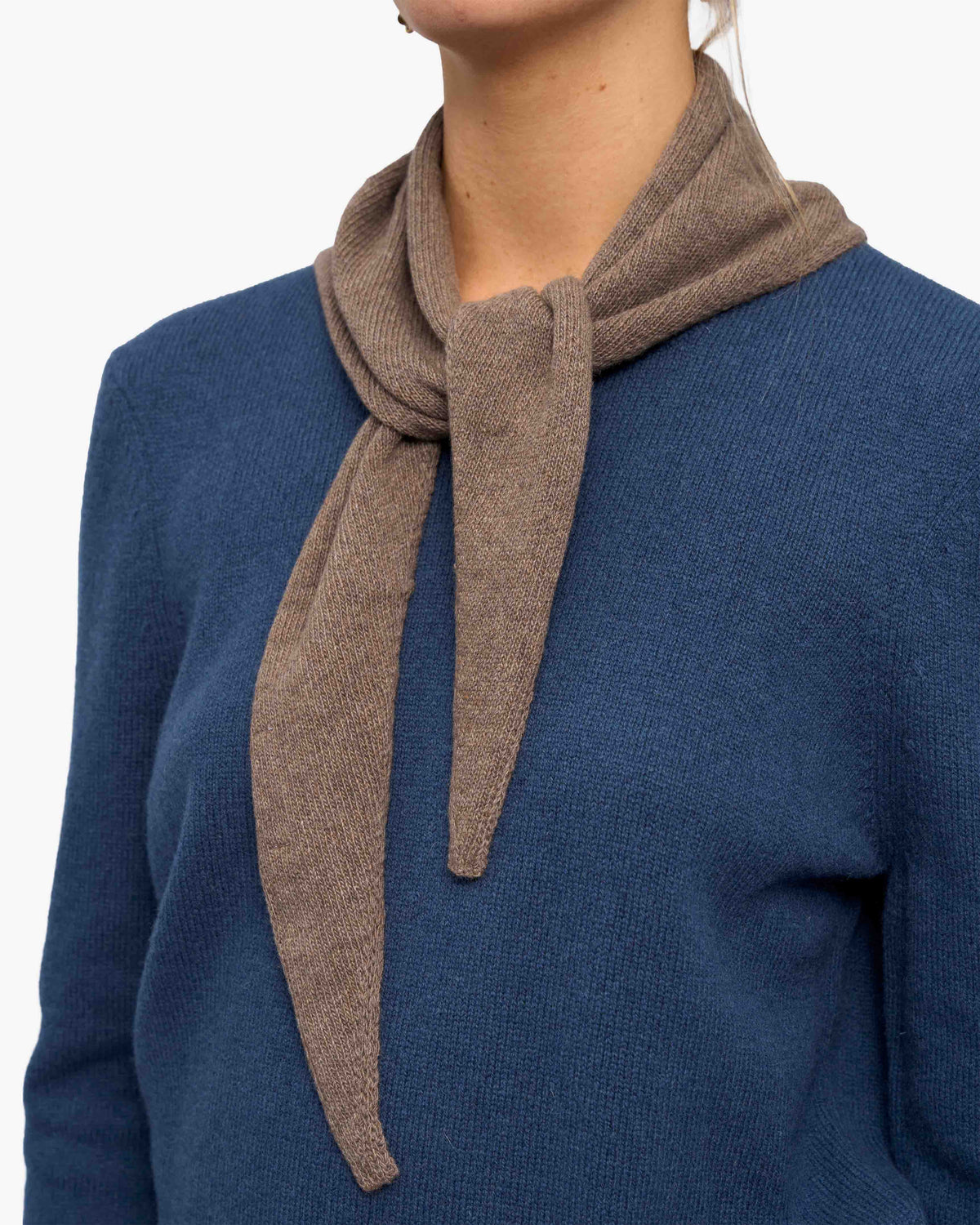 Cashmere Triangle Scarf - Warm Taupe