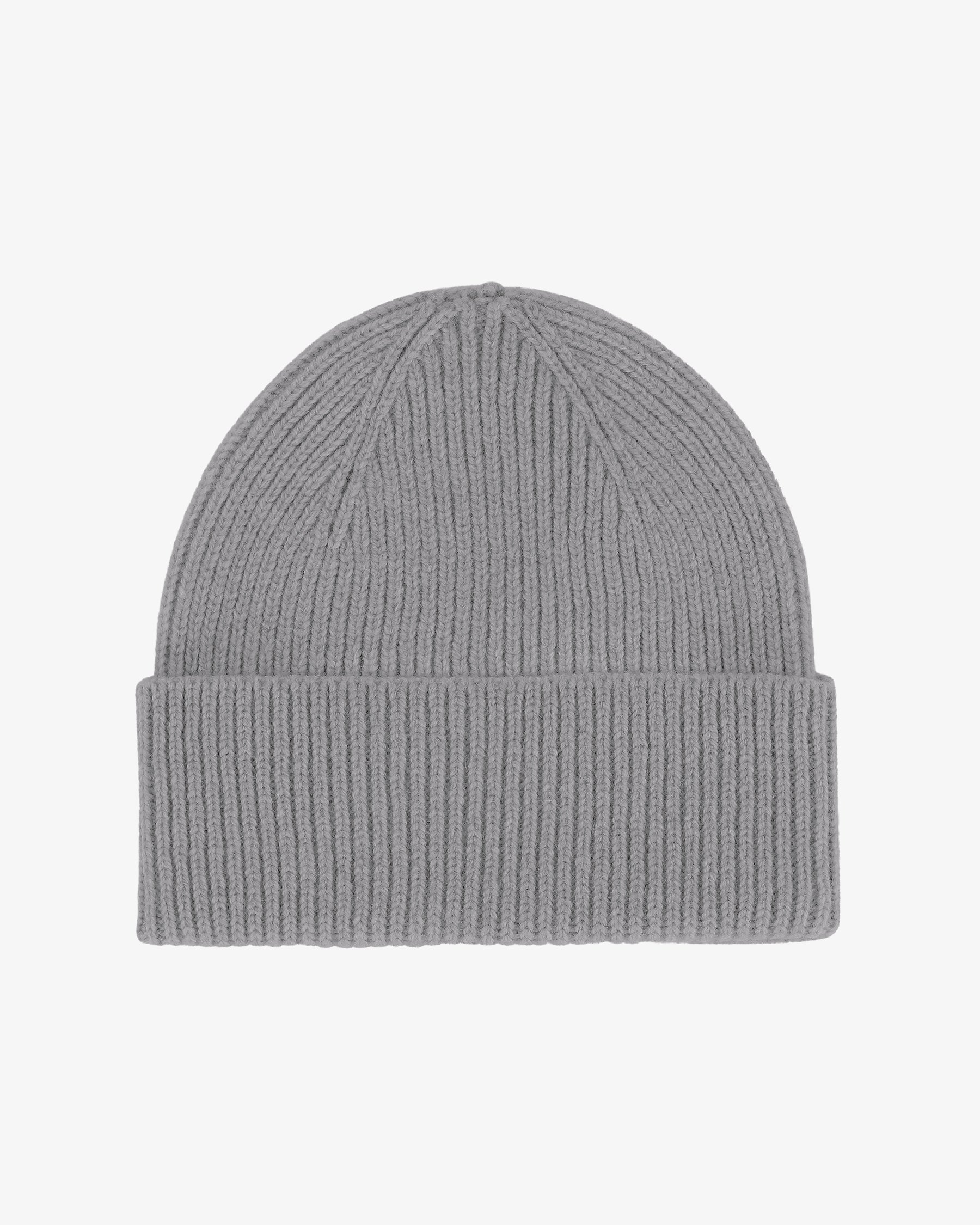 BEANIE HAT IN COOL GRAY WOOL 413327