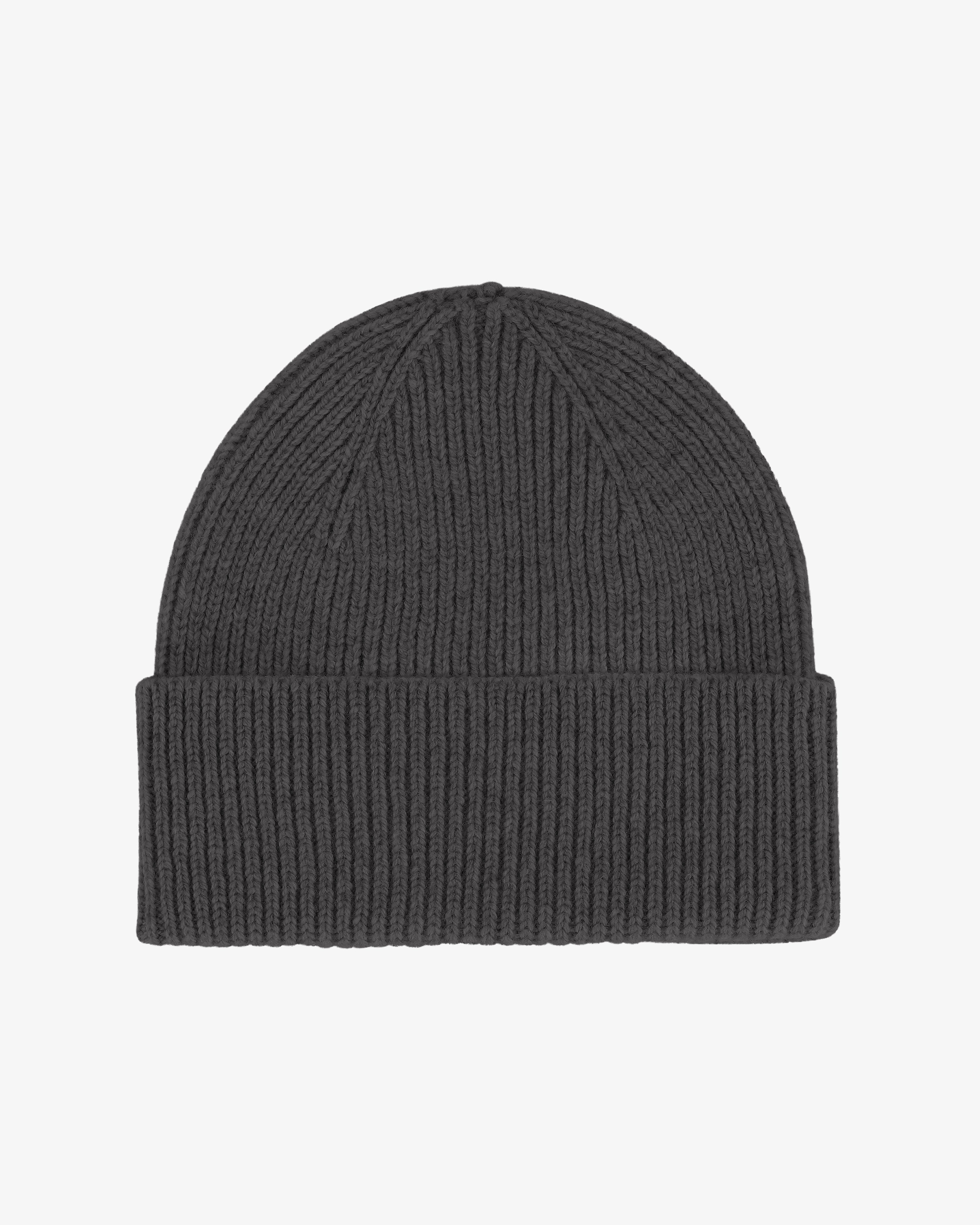 Merino Wool Beanie - Lava Grey