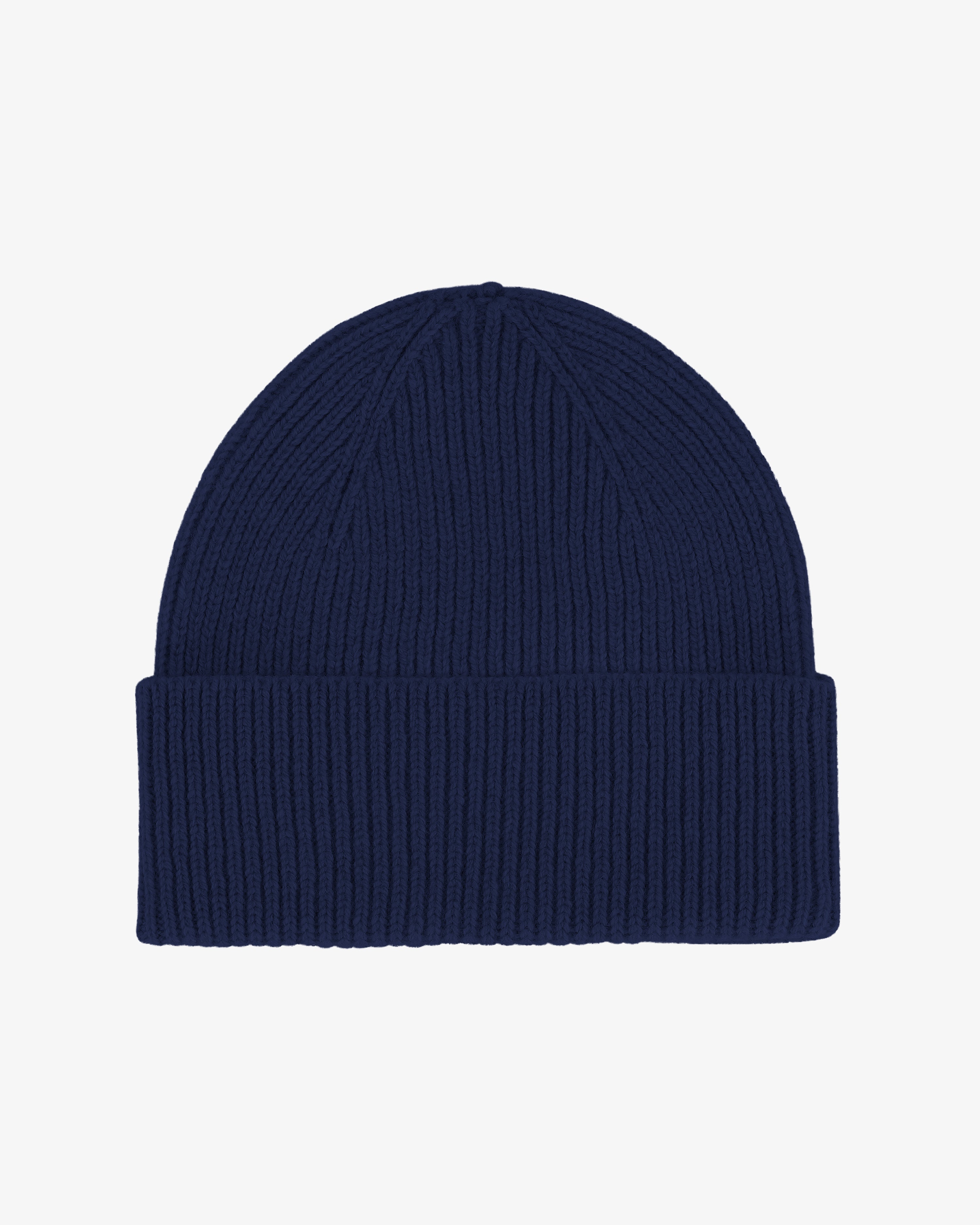 Merino Wool Beanie - Marine Blue