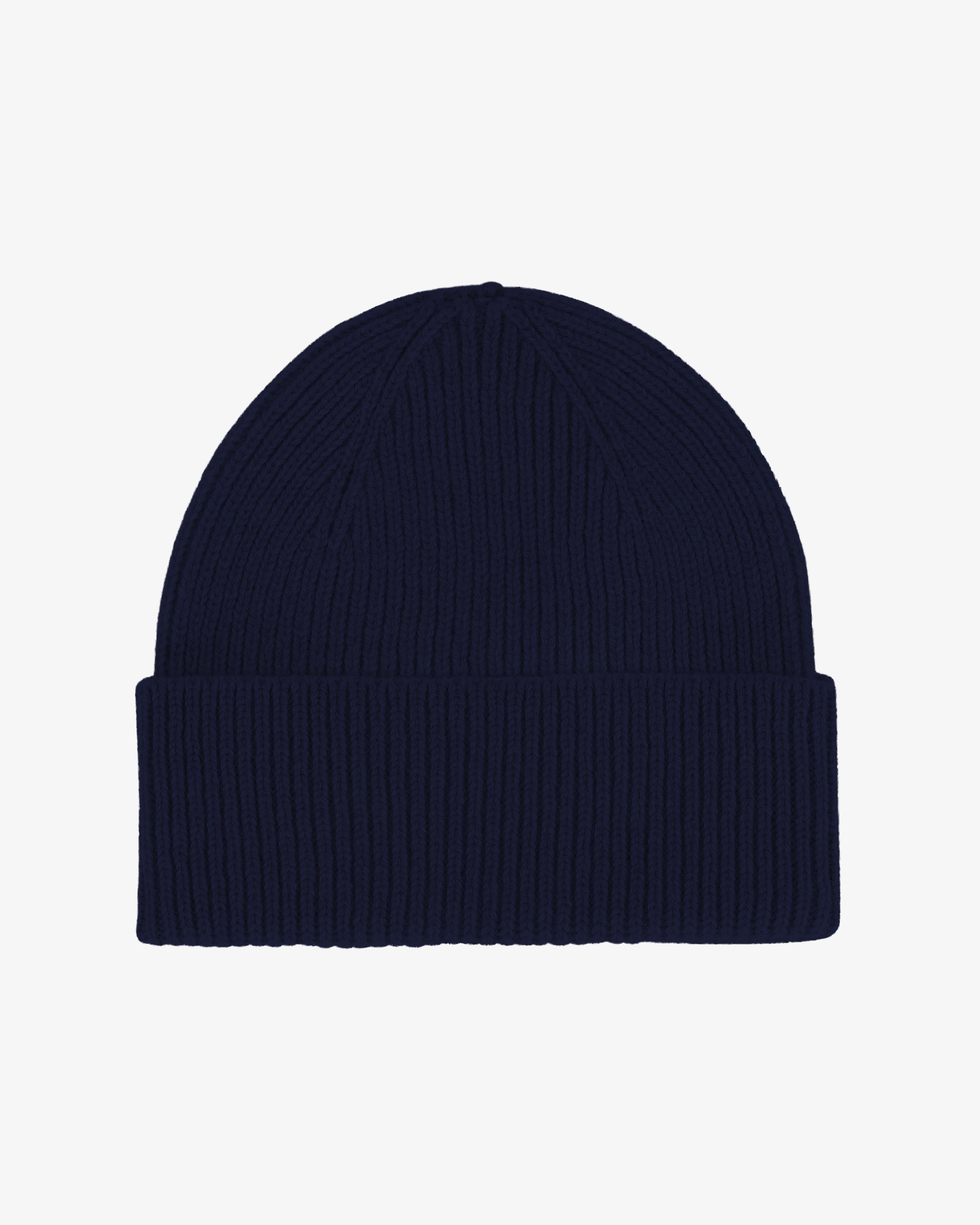 Merino Wool Beanie - Navy Blue