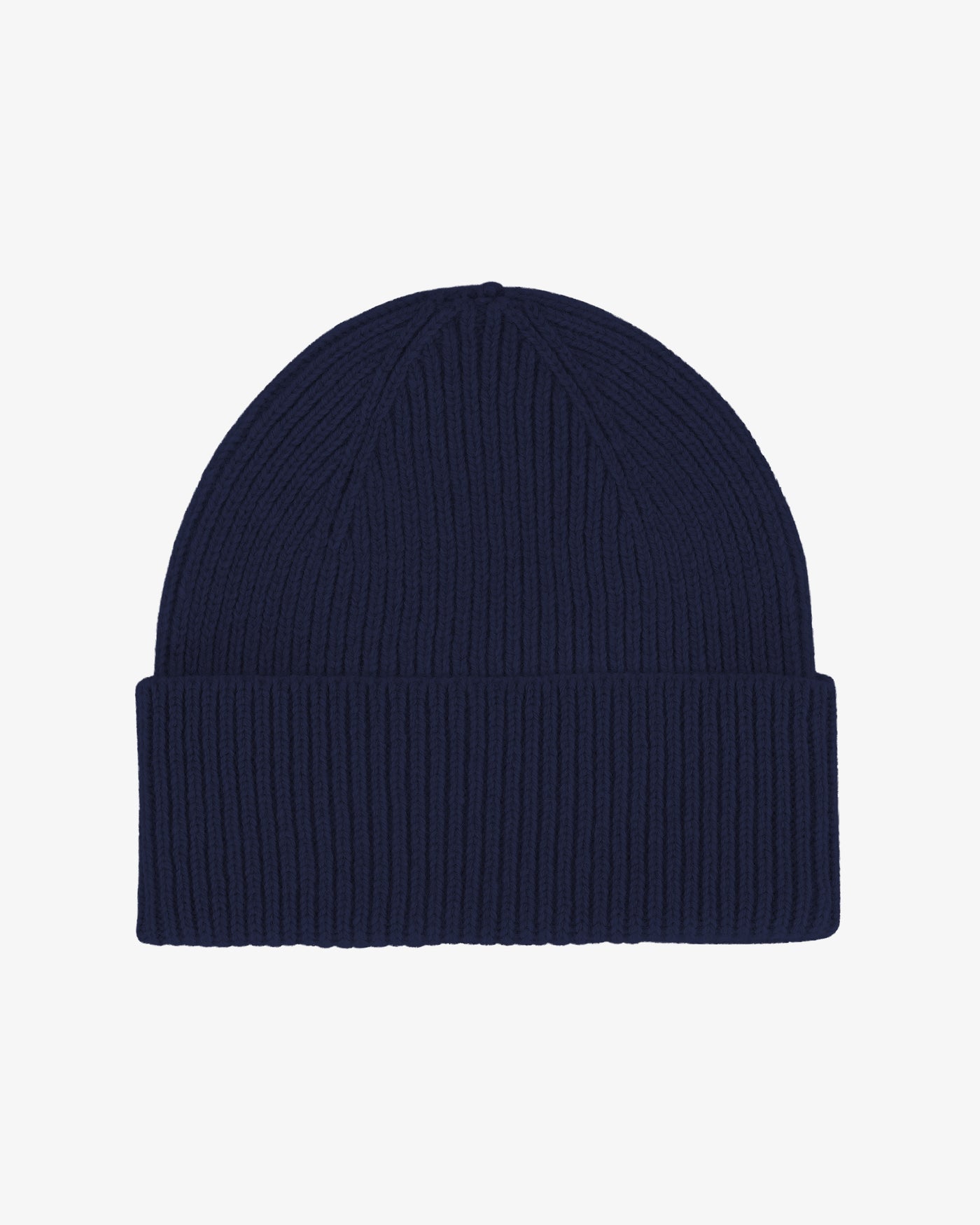 Curated Basics Fleece Lined Wool Beanie in Navy main image 1