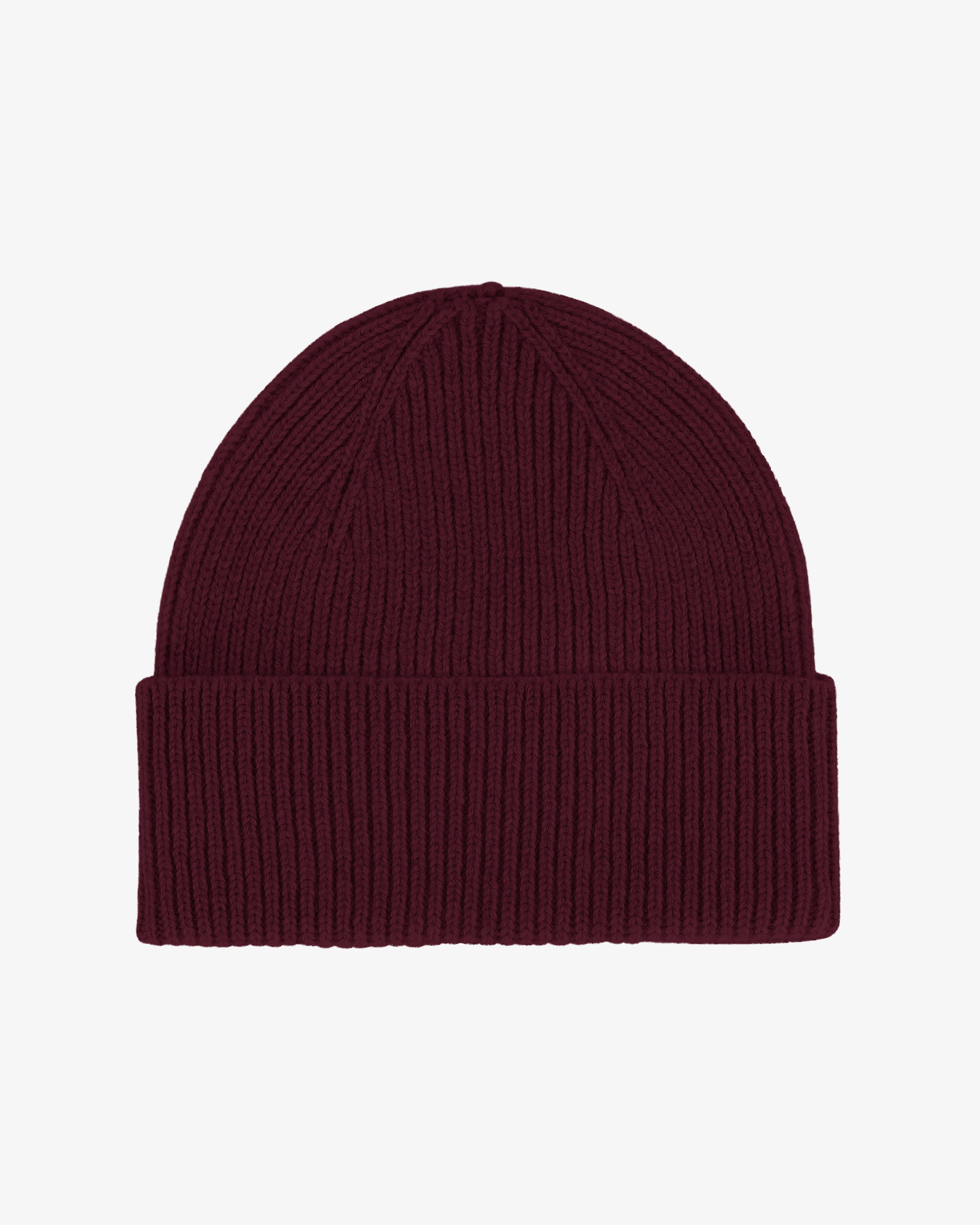 Merino Wool Beanie - Oxblood Red