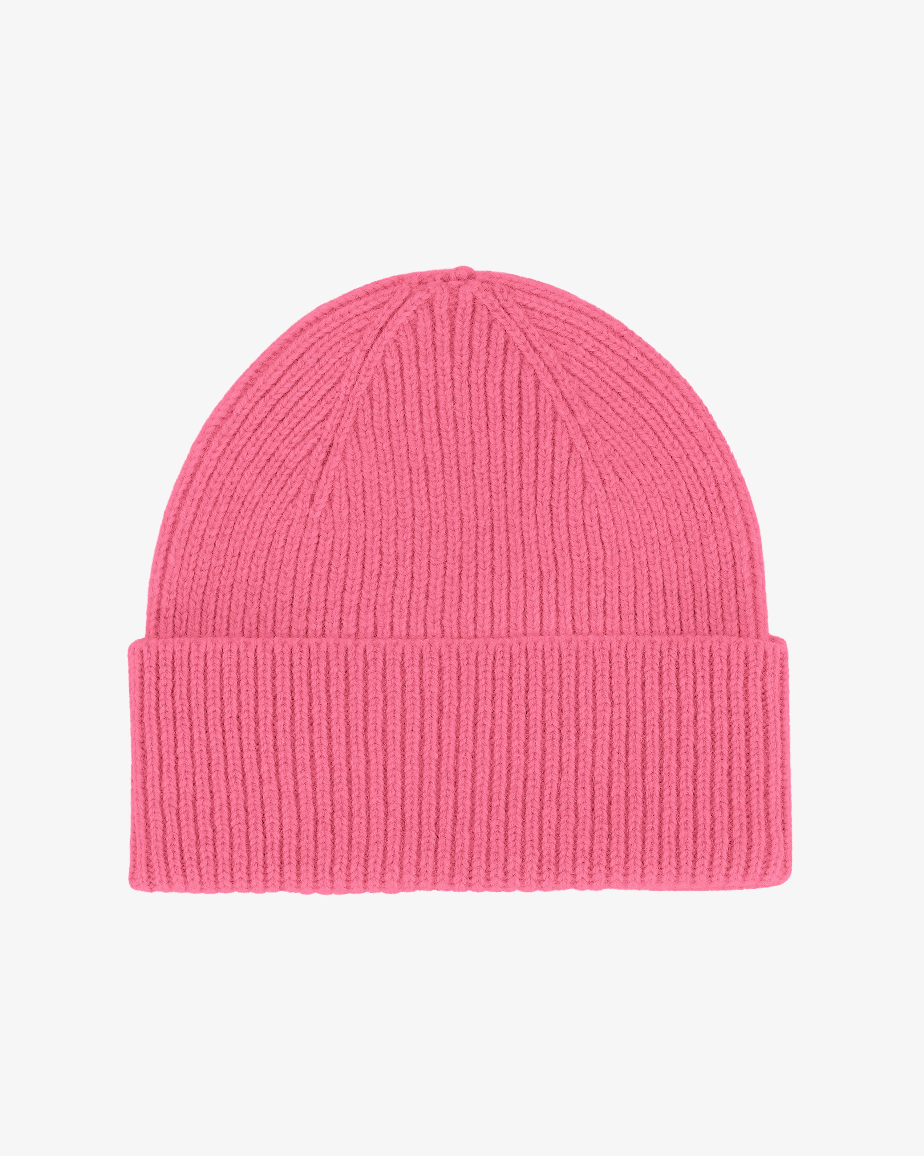 Merino Wool Beanie - Bubblegum Pink