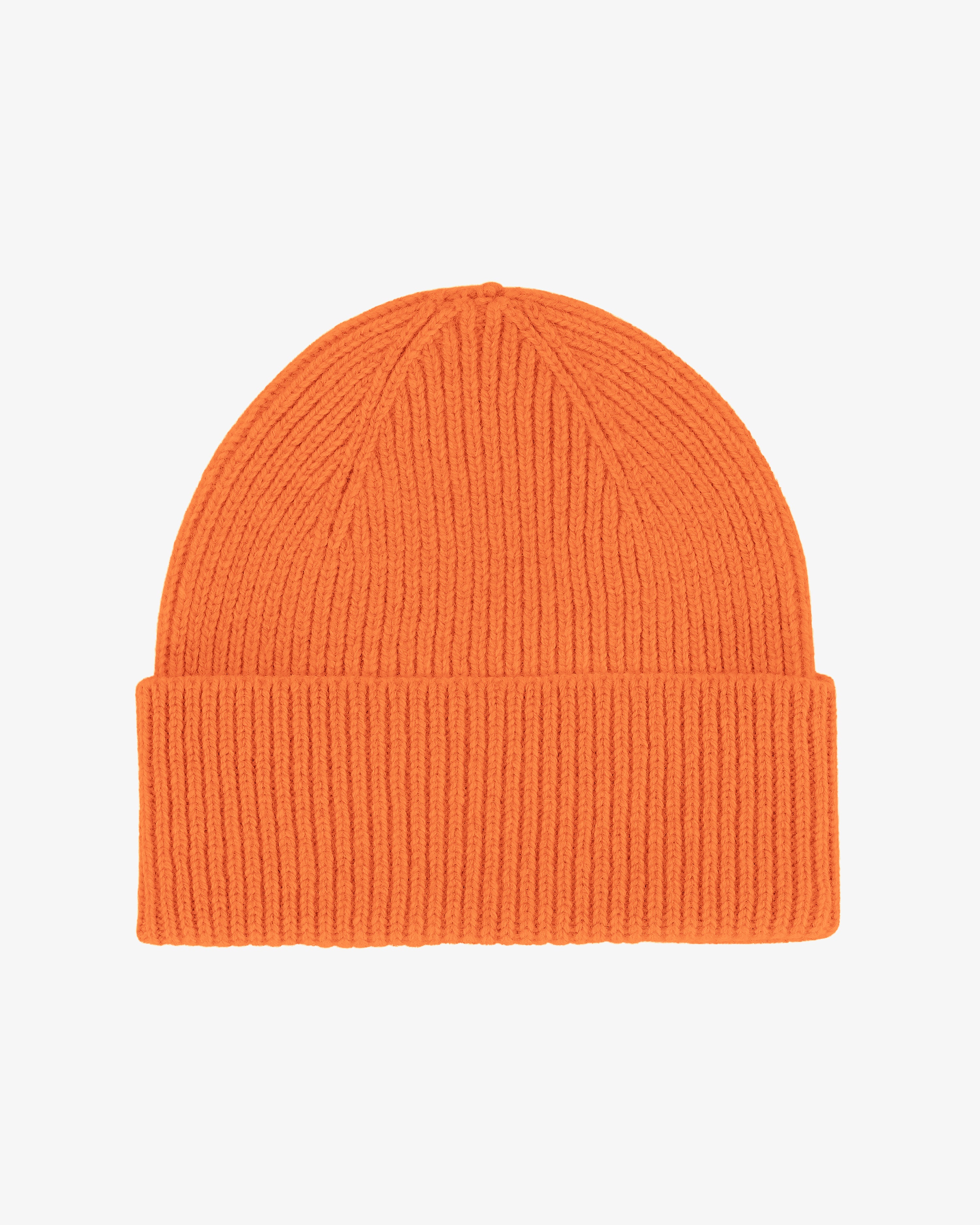 Merino Wool Beanie - Burned Orange