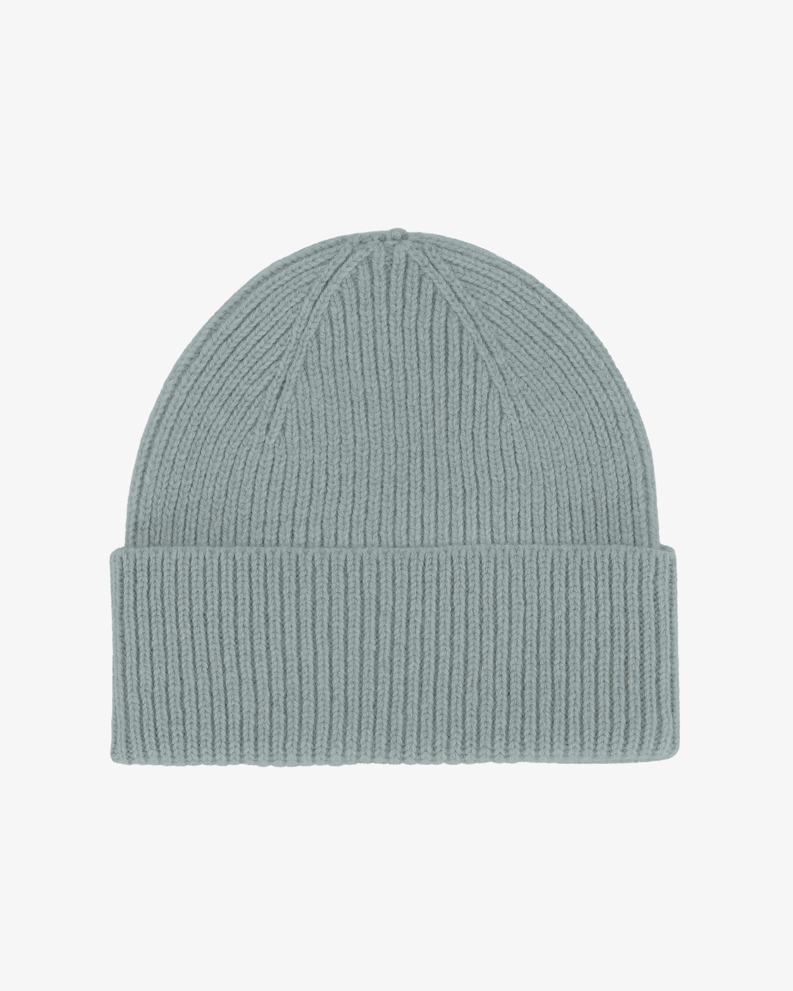 Merino Wool Beanie - Steel Blue