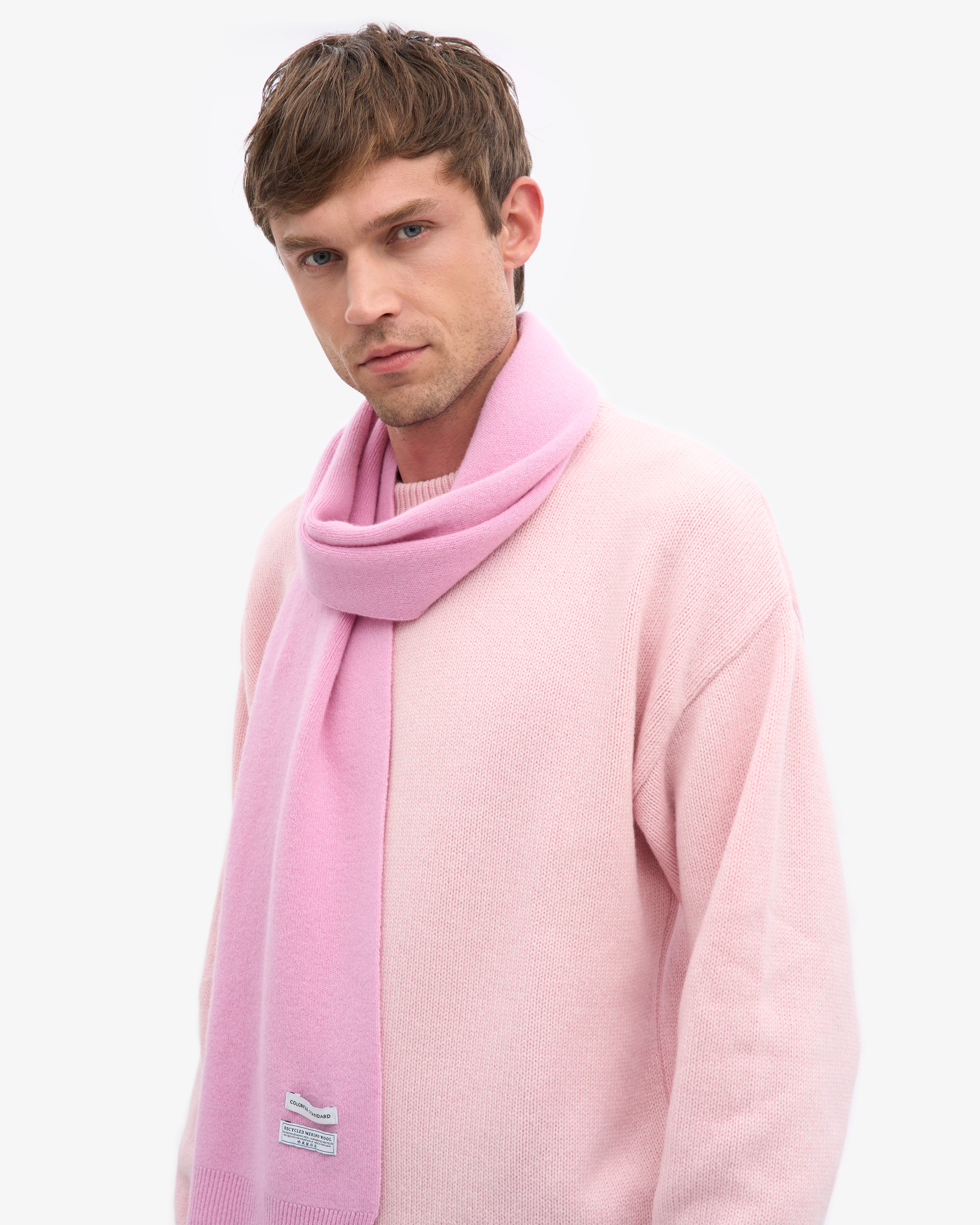 Merino Wool Scarf - Cherry Blossom