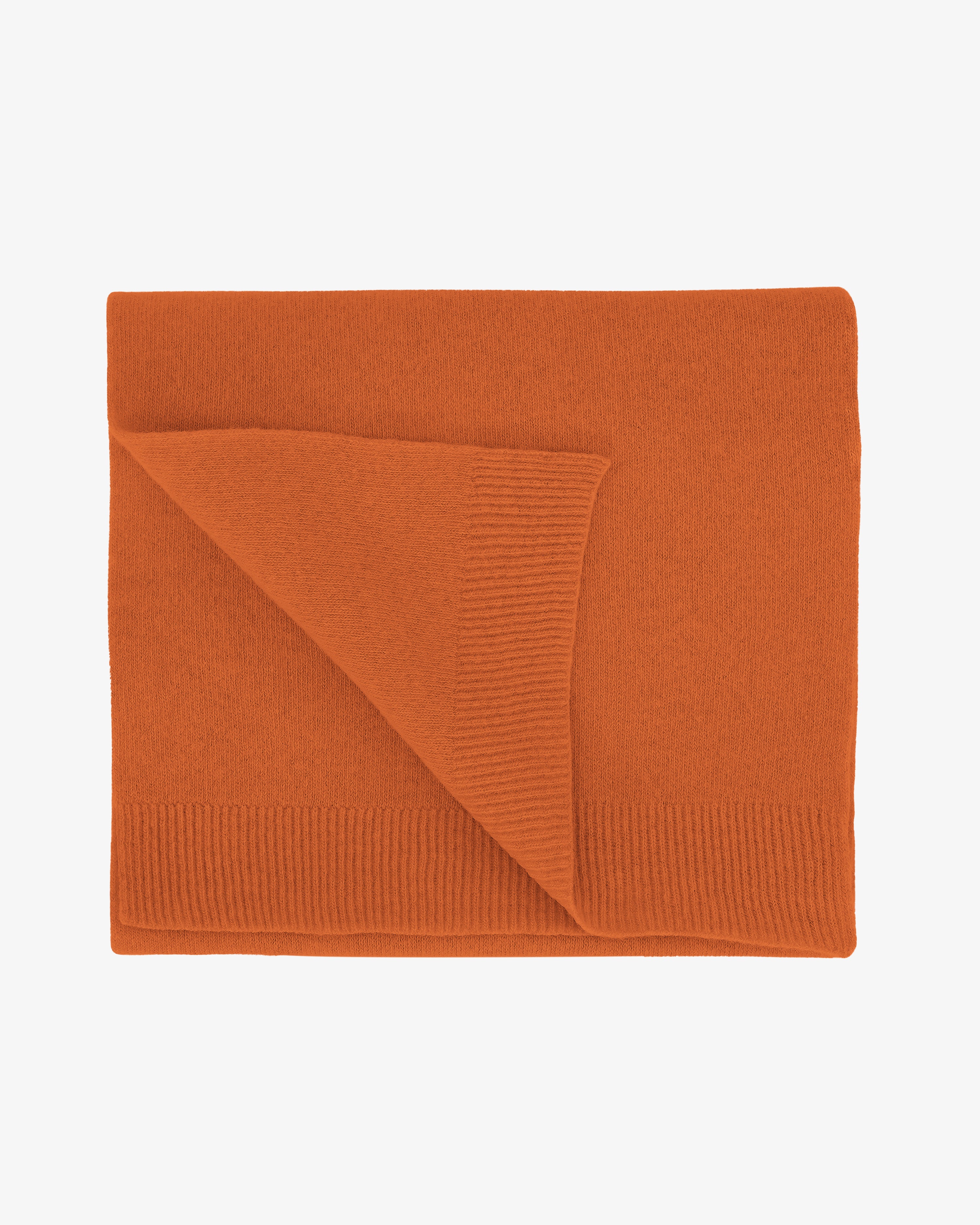 Merino Wool Scarf - Burned Orange